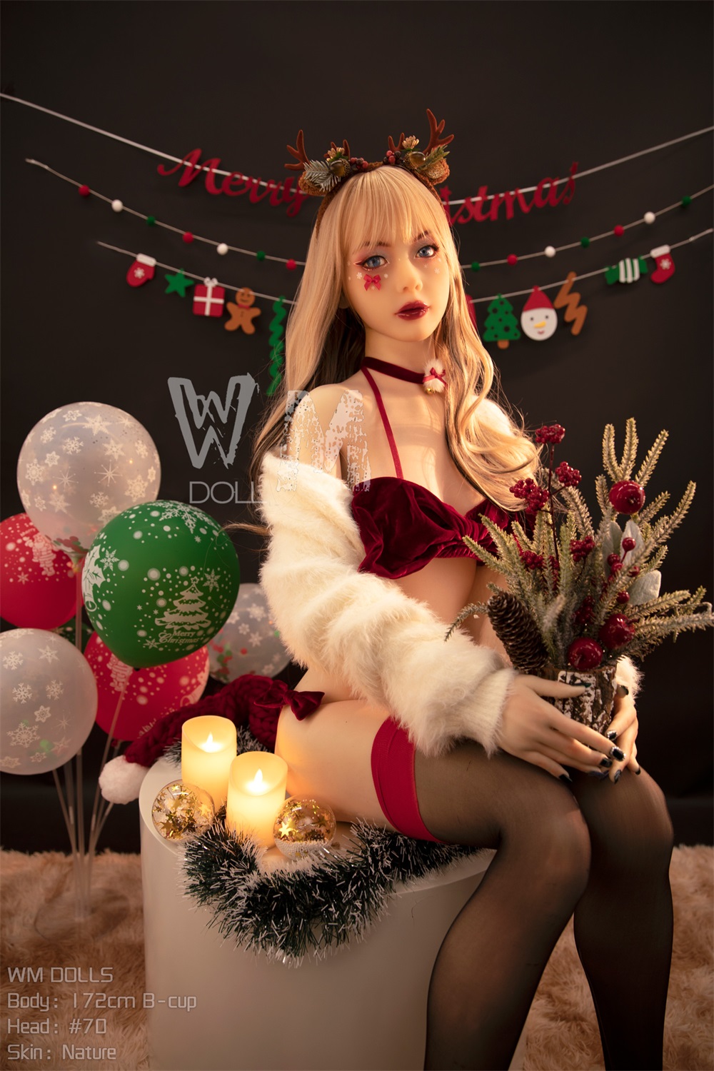 WM | Sachi - 5ft 8/ 172cm B Cup Christmas Style Sex Doll (In Stock US)