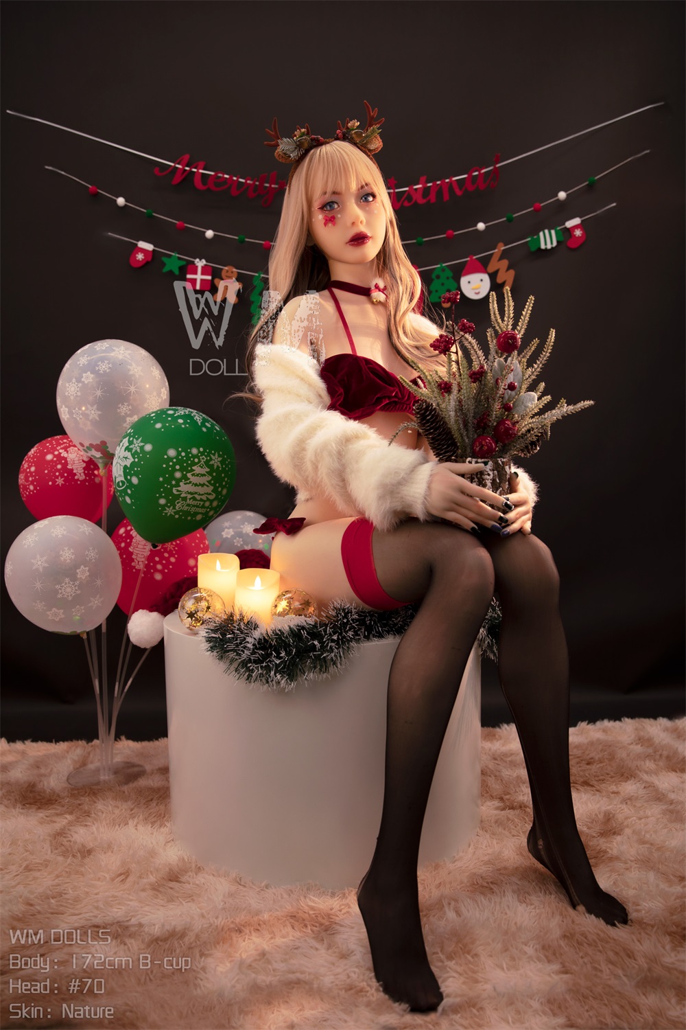 WM | Sachi - 5ft 8/ 172cm B Cup Christmas Style Sex Doll (In Stock US)