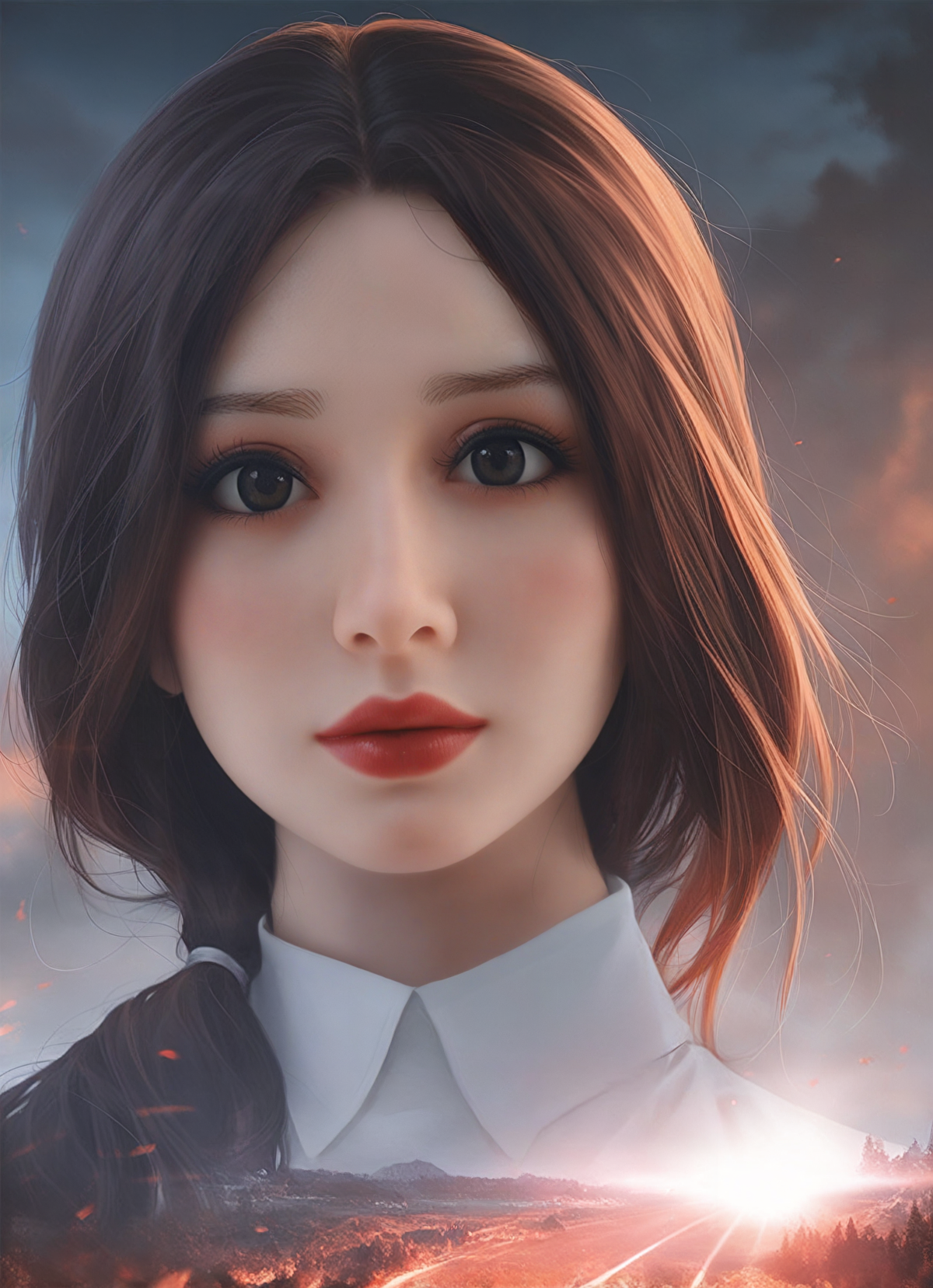 AIBEI | Ina - 4ft12 (153cm) Chubby Silicone Head+TPE Body Sex Doll