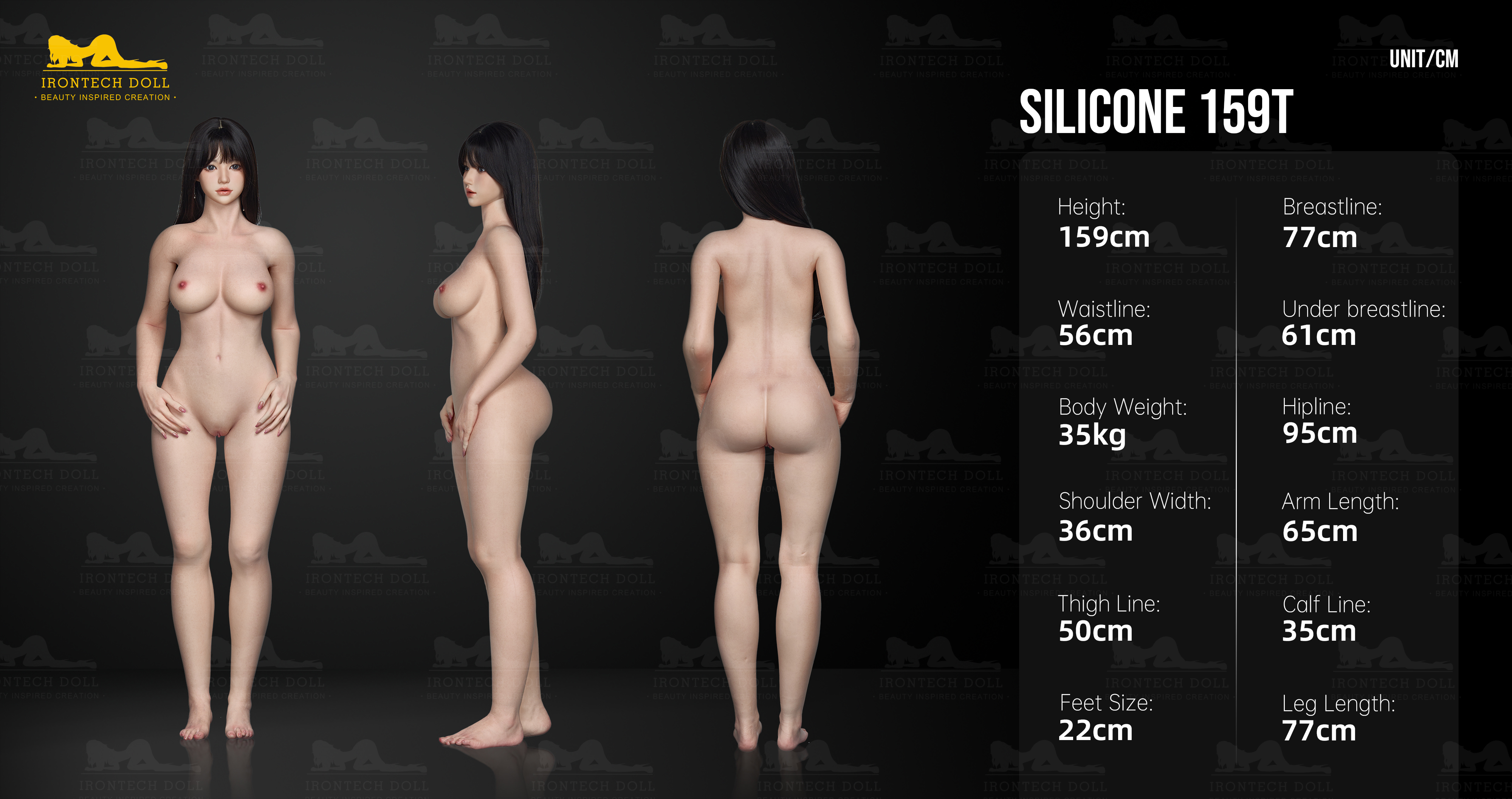 Irontech Doll 159T full silicone body specifications