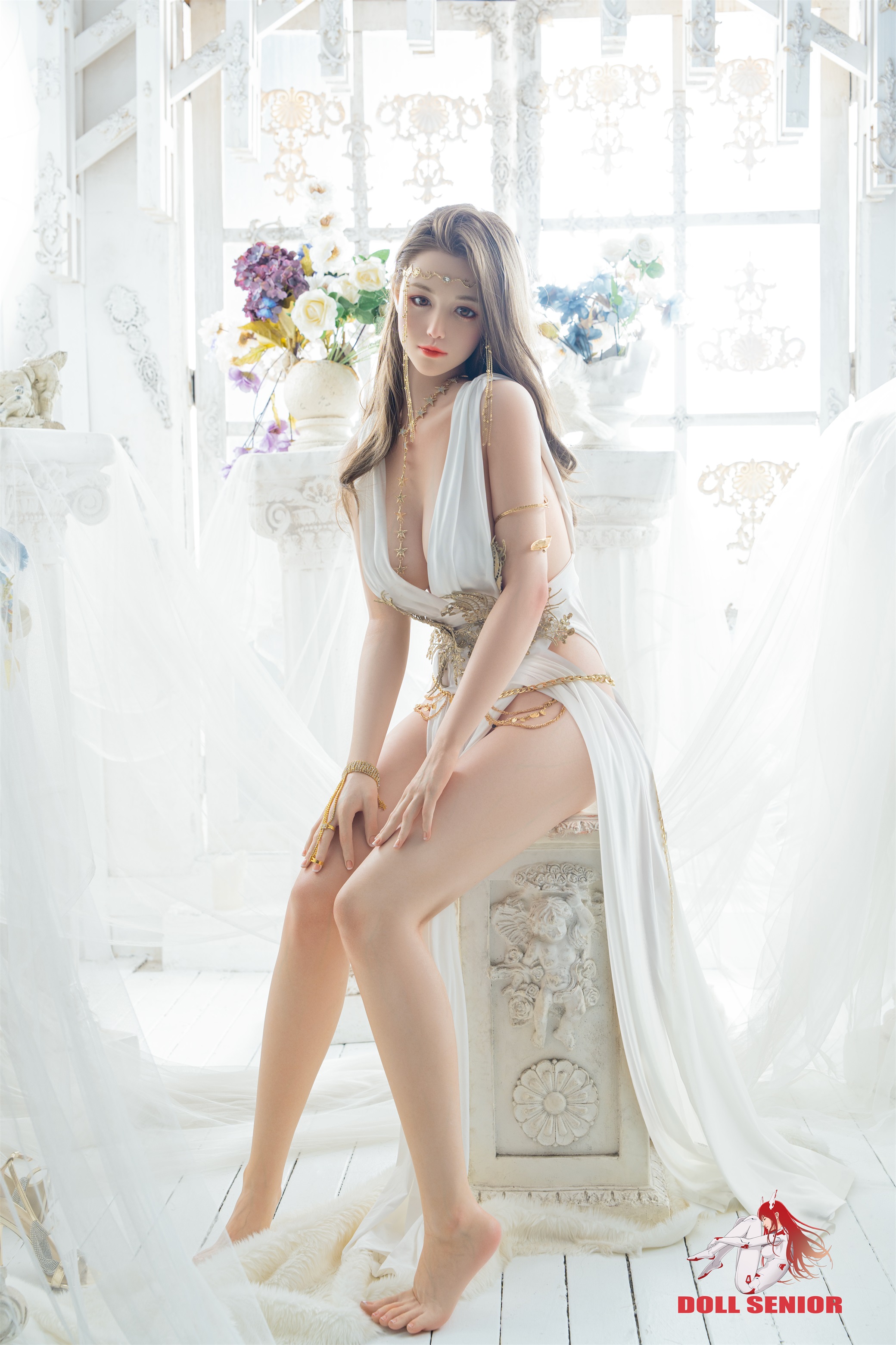 Doll Senior | Athena -5ft5/168cm E Cup Silicone ROS Head Sex Doll