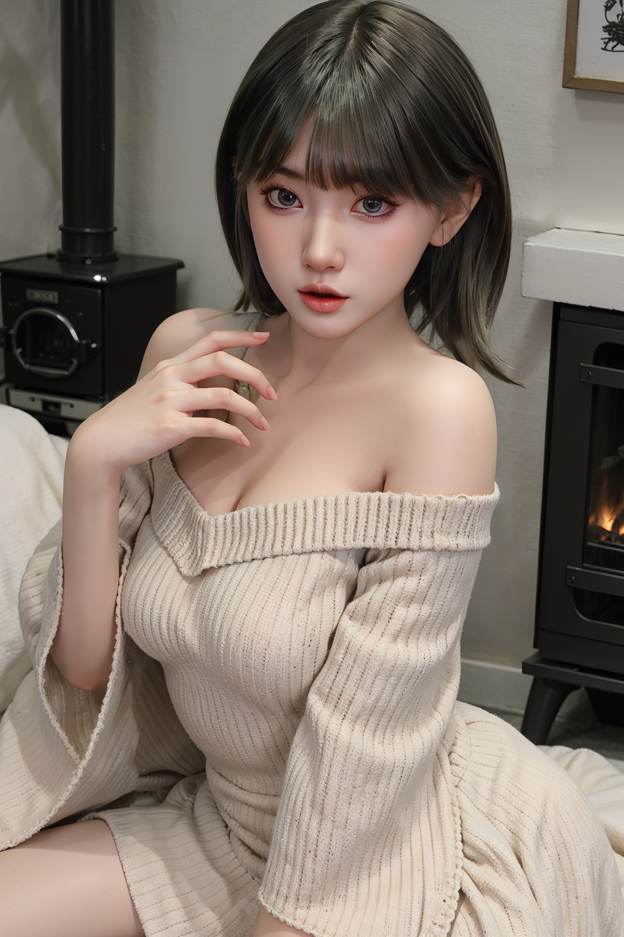 White - 159cm(5ft3) Japanese Lifelike Medium Breast ROS Silicone Sex Doll