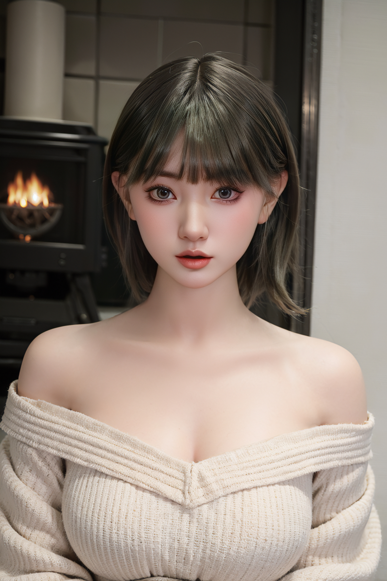 White - 159cm(5ft3) Japanese Lifelike Medium Breast ROS Silicone Sex Doll