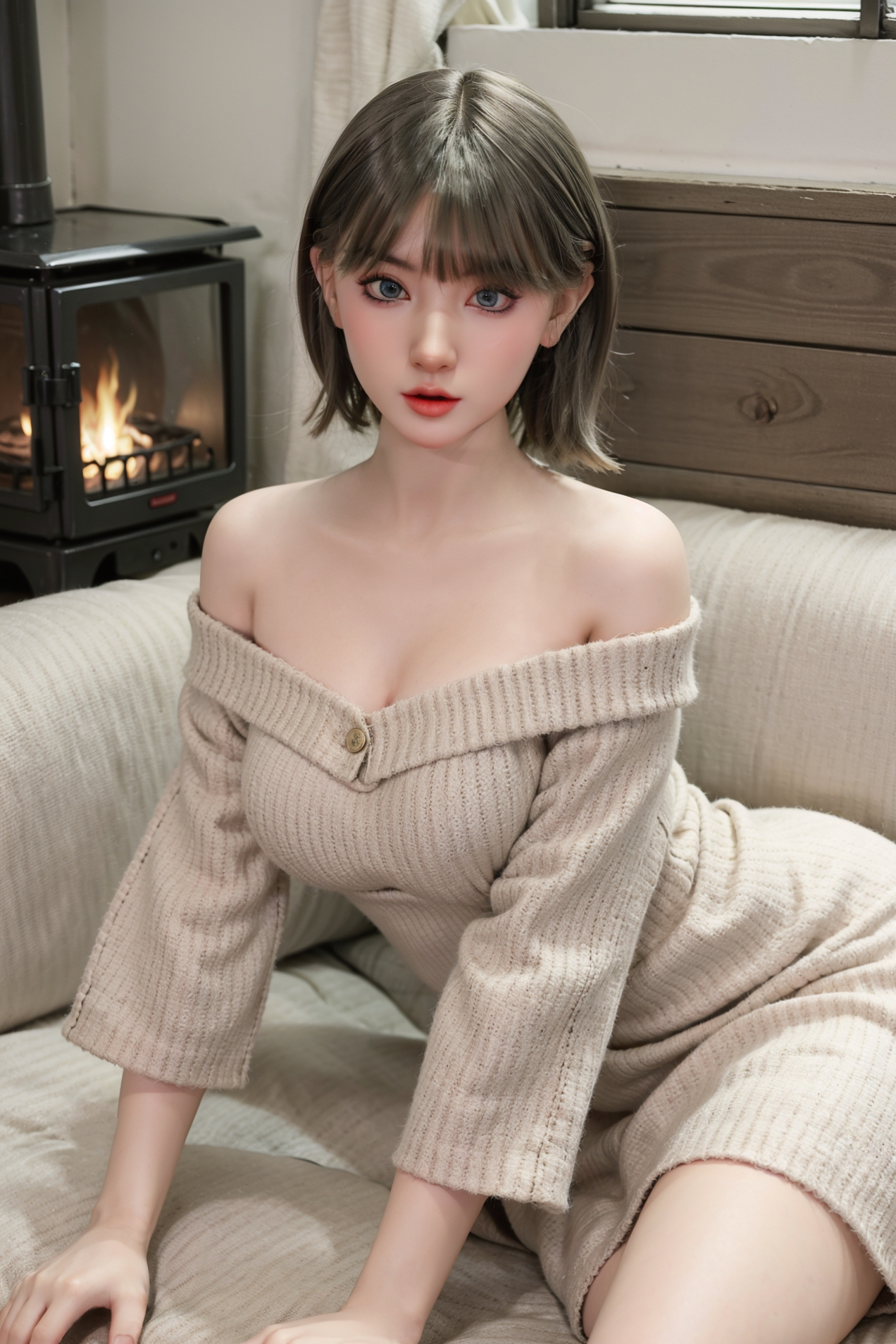 White - 159cm(5ft3) Japanese Lifelike Medium Breast ROS Silicone Sex Doll