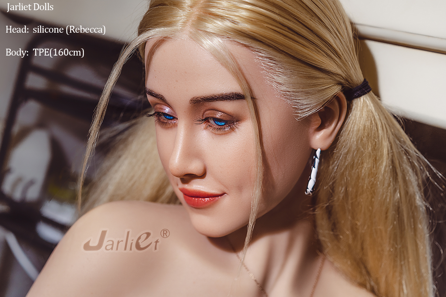Jarliet | Rebecca -5ft 2/160cm Skinny Silicone Head Sex Doll(In Stock US)