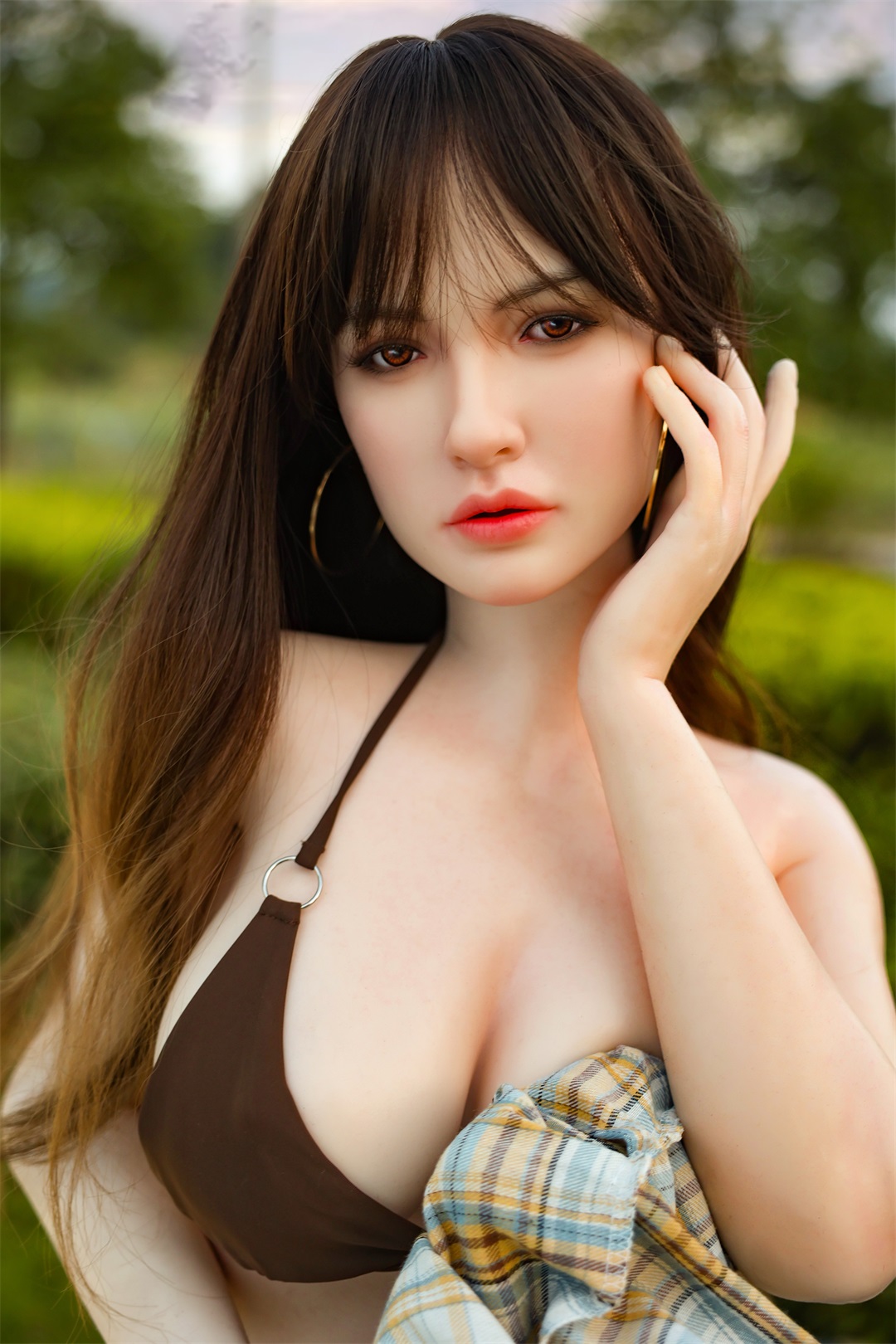 Orange In丨Aileen -5ft 3/160cm Movable Jaw Silicone Sex Doll