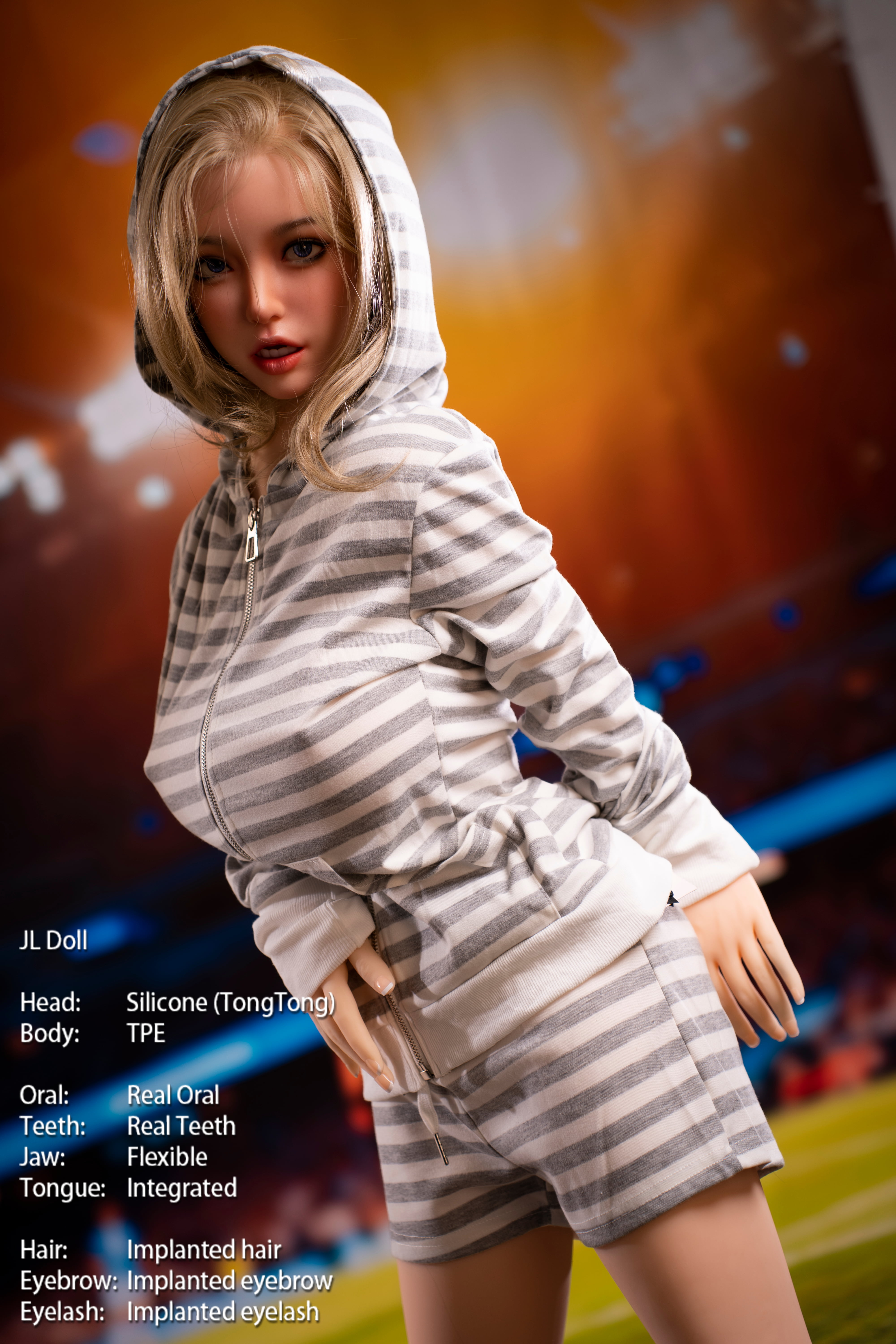 Jarliet | Tongtong 4ft6/140cm Lovely Silicone head Sex Doll