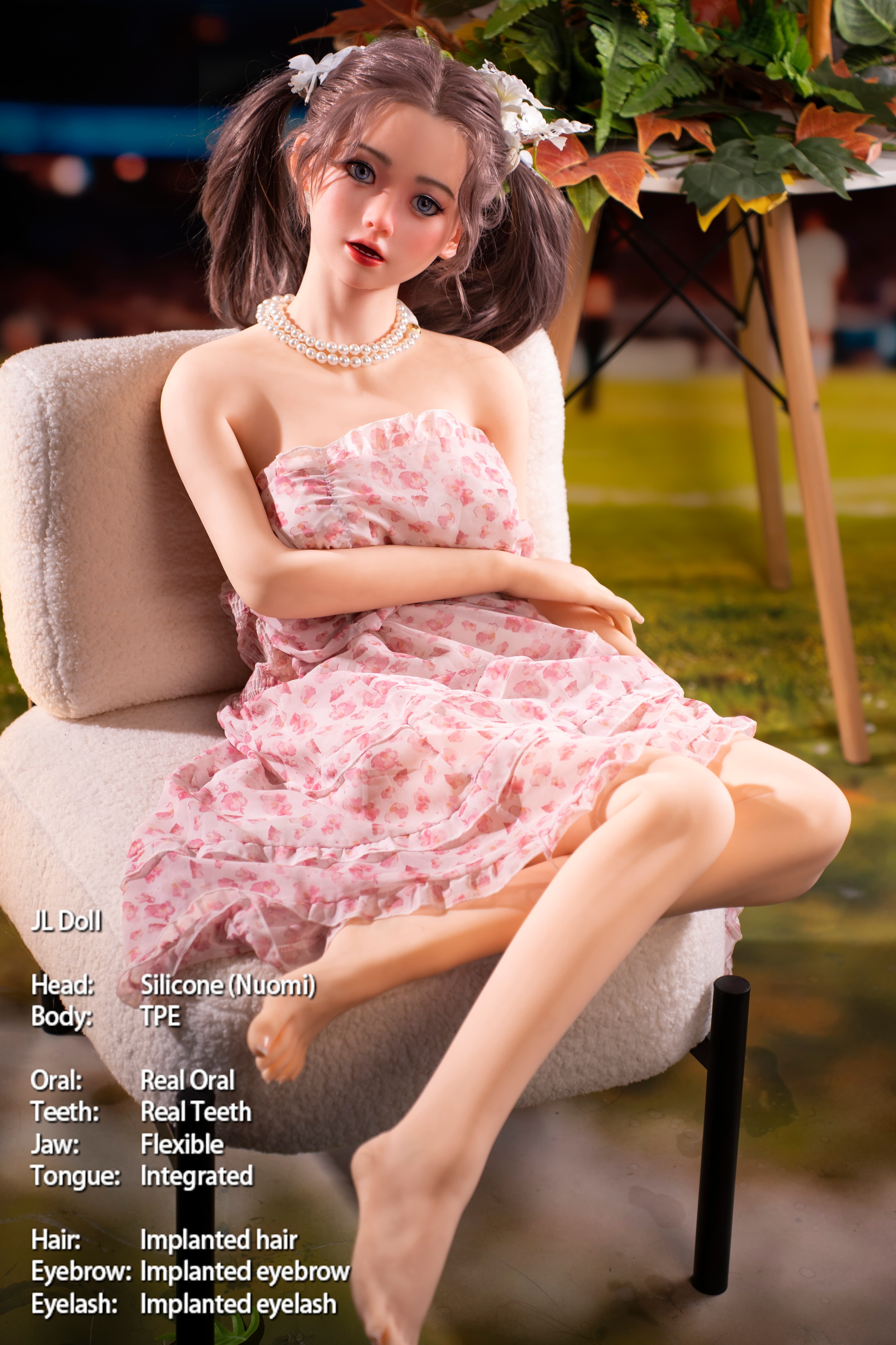 Jarliet | Nuomi 4ft6/140cm Pigtails Lovely Silicone head Sex Doll