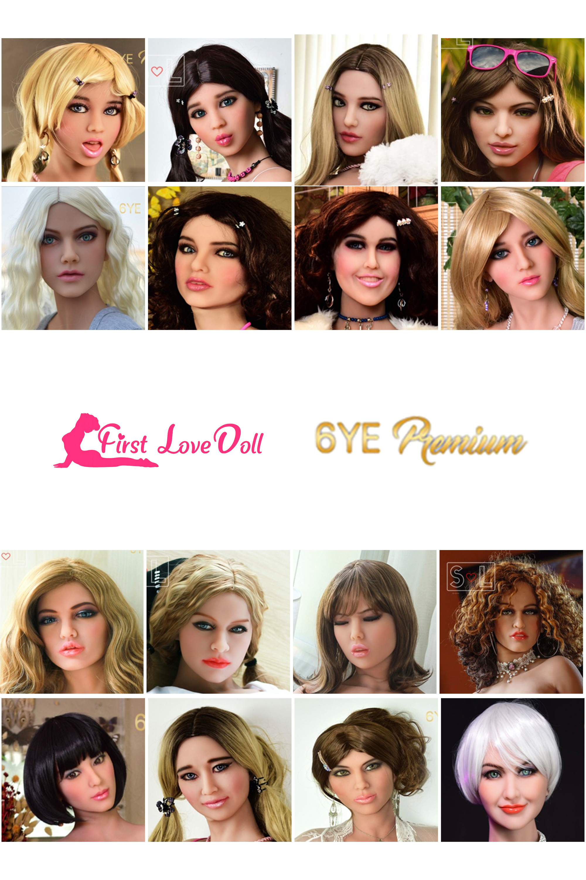 6YE Doll | Single Head - Realistic TPE Sex Doll Head