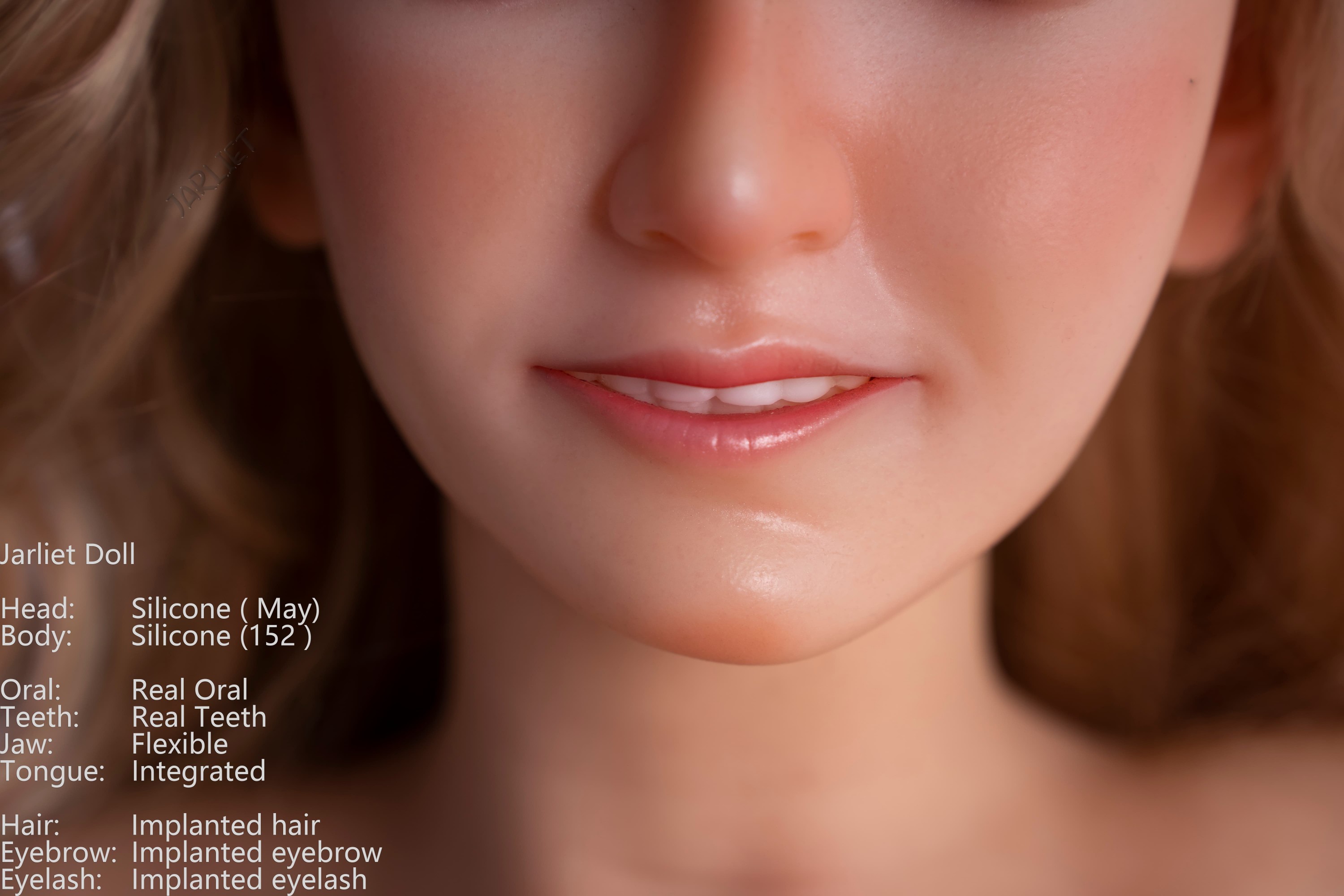 Jarliet | May -5ft /152cm F-Cup ROS Head Blonde Silicone Sex Doll