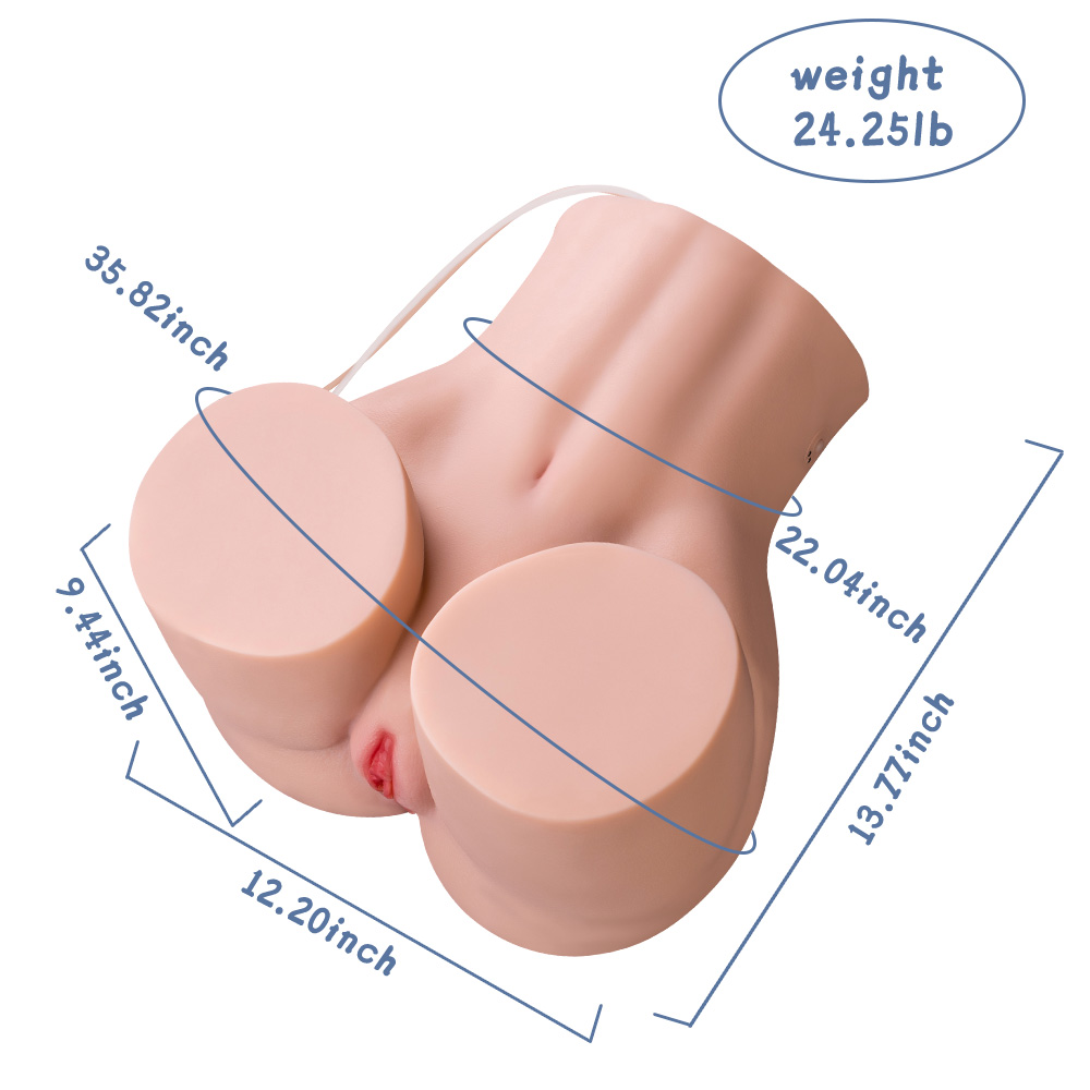 XISE | Brigitte - 24in/61cm Realistic Male Sex Torso with Movable Penis (In Stock US)