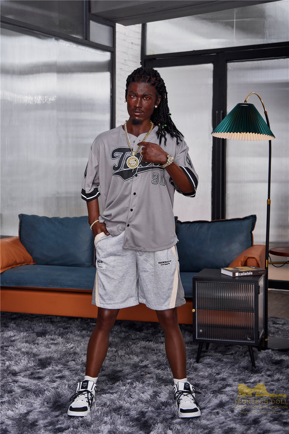 Irontech | Bill Ebony - 5ft7 (170cm) Silicone Male Sex Doll