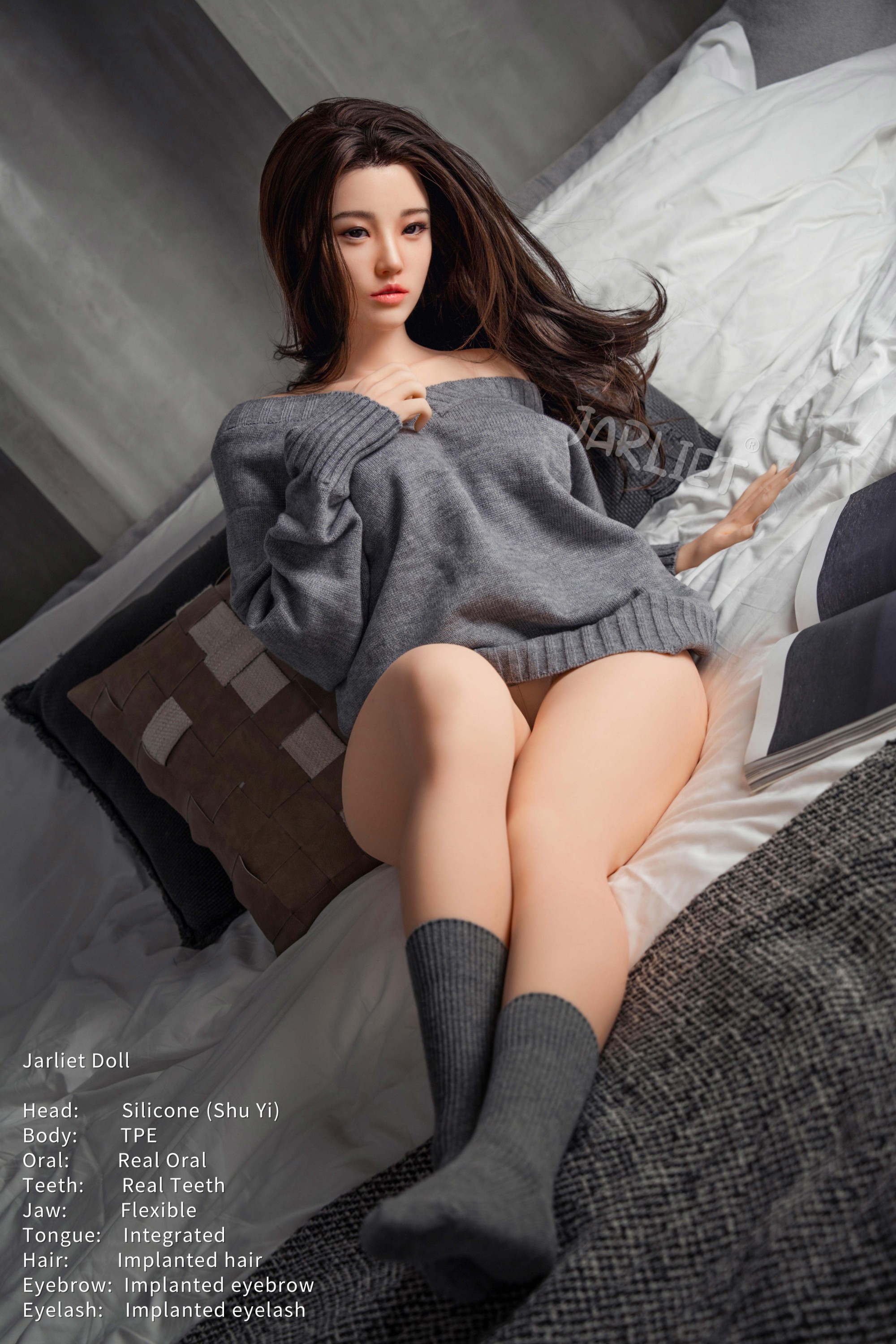 Jarliet丨Shuyi -4ft 11/149cm Silicone ROS Head Asian Sex Doll (In Stock US)