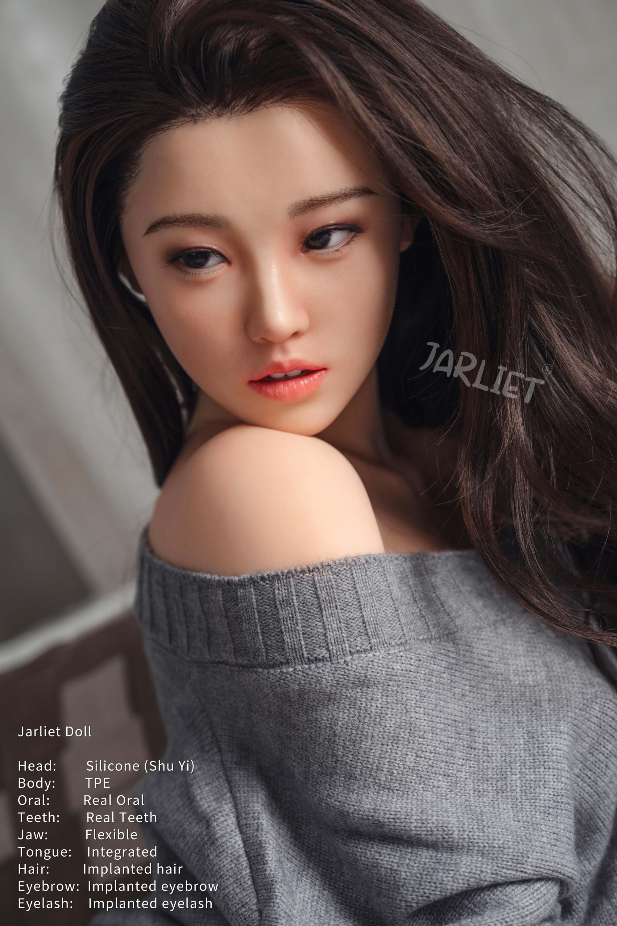 Jarliet丨Shuyi -4ft 11/149cm Silicone ROS Head Asian Sex Doll (In Stock US)
