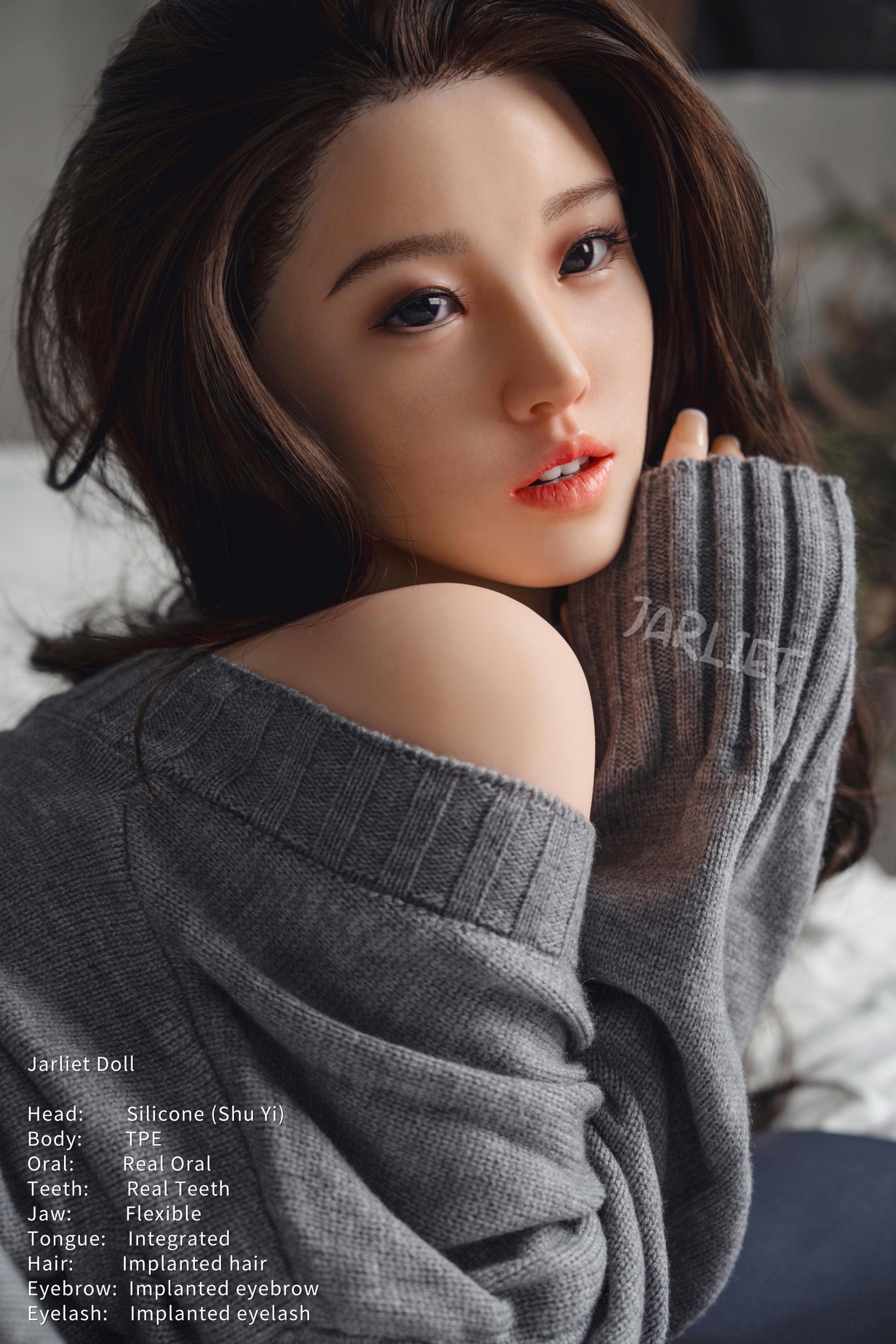 Jarliet丨Shuyi -4ft 11/149cm Silicone ROS Head Asian Sex Doll (In Stock US)