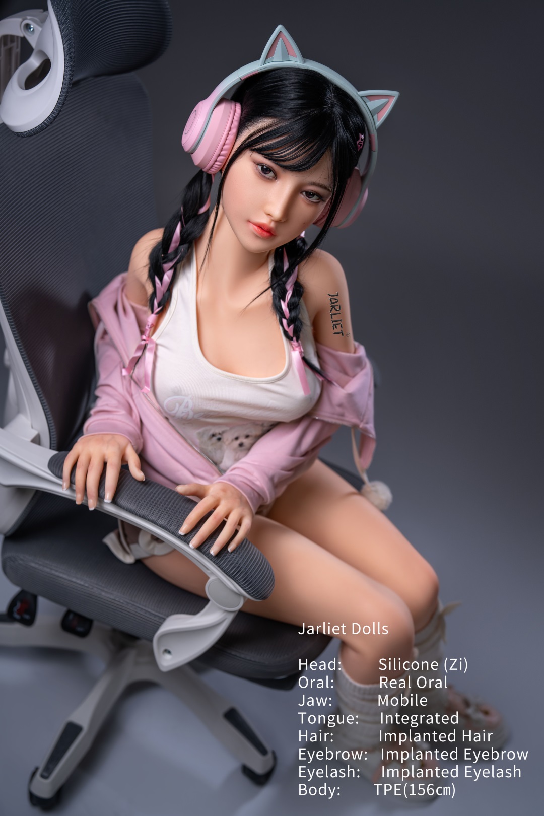 Jarliet | Zi- 5ft 1 /156cm Movable Jaw Silicone Head Sex Doll