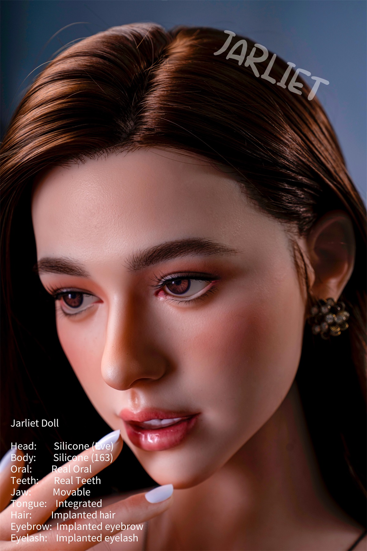 Jarliet |Manya-5ft 4/163cm Real Oral Moveable Jaw Silicone Sex Doll