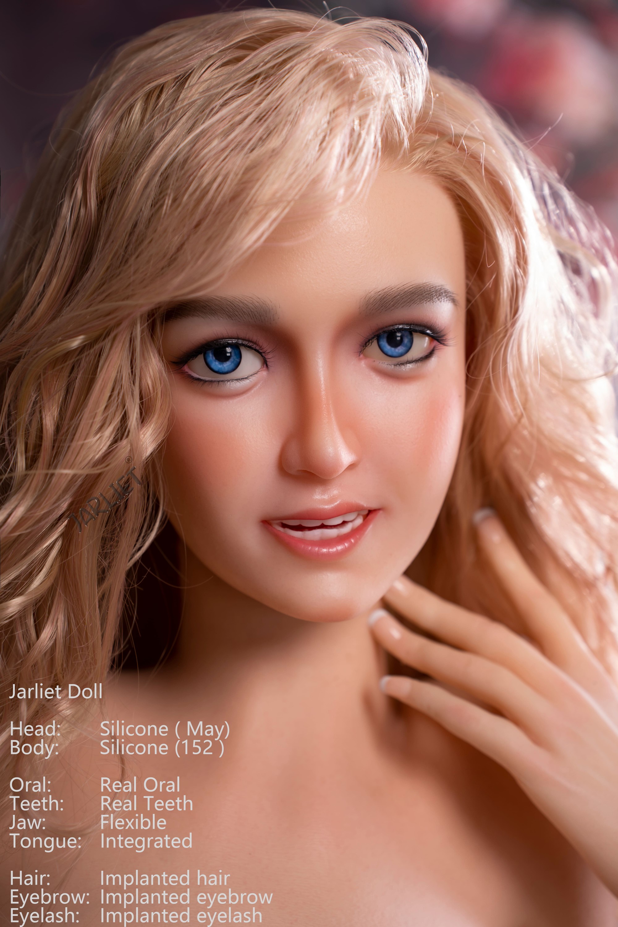 Jarliet | May -5ft /152cm F-Cup ROS Head Blonde Silicone Sex Doll