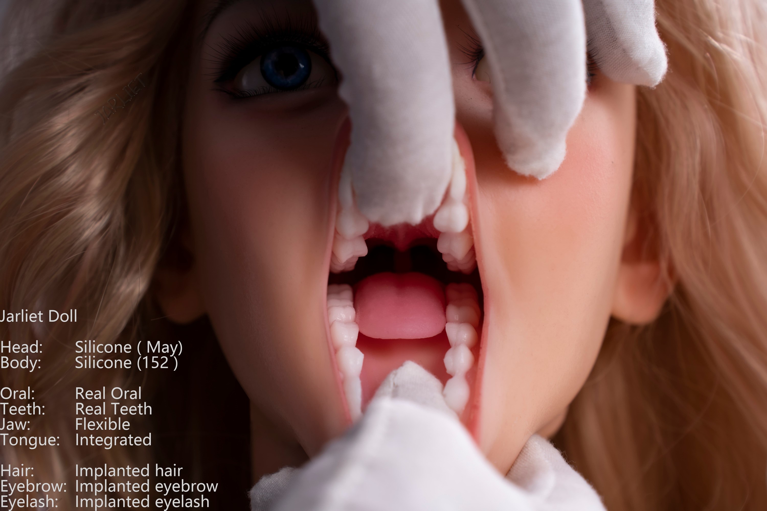 Jarliet | May -5ft /152cm F-Cup ROS Head Blonde Silicone Sex Doll