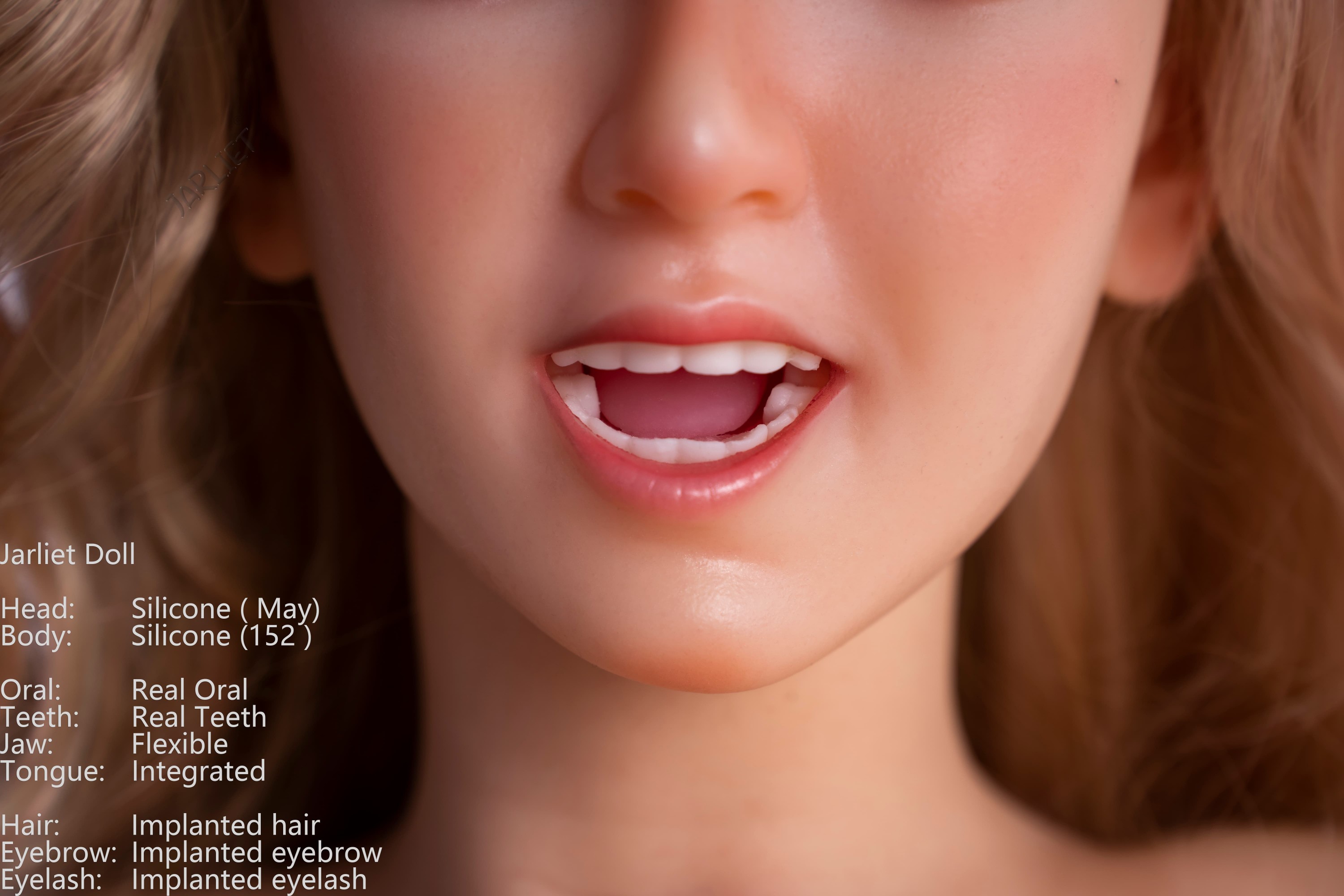 Jarliet | May -5ft /152cm F-Cup ROS Head Blonde Silicone Sex Doll