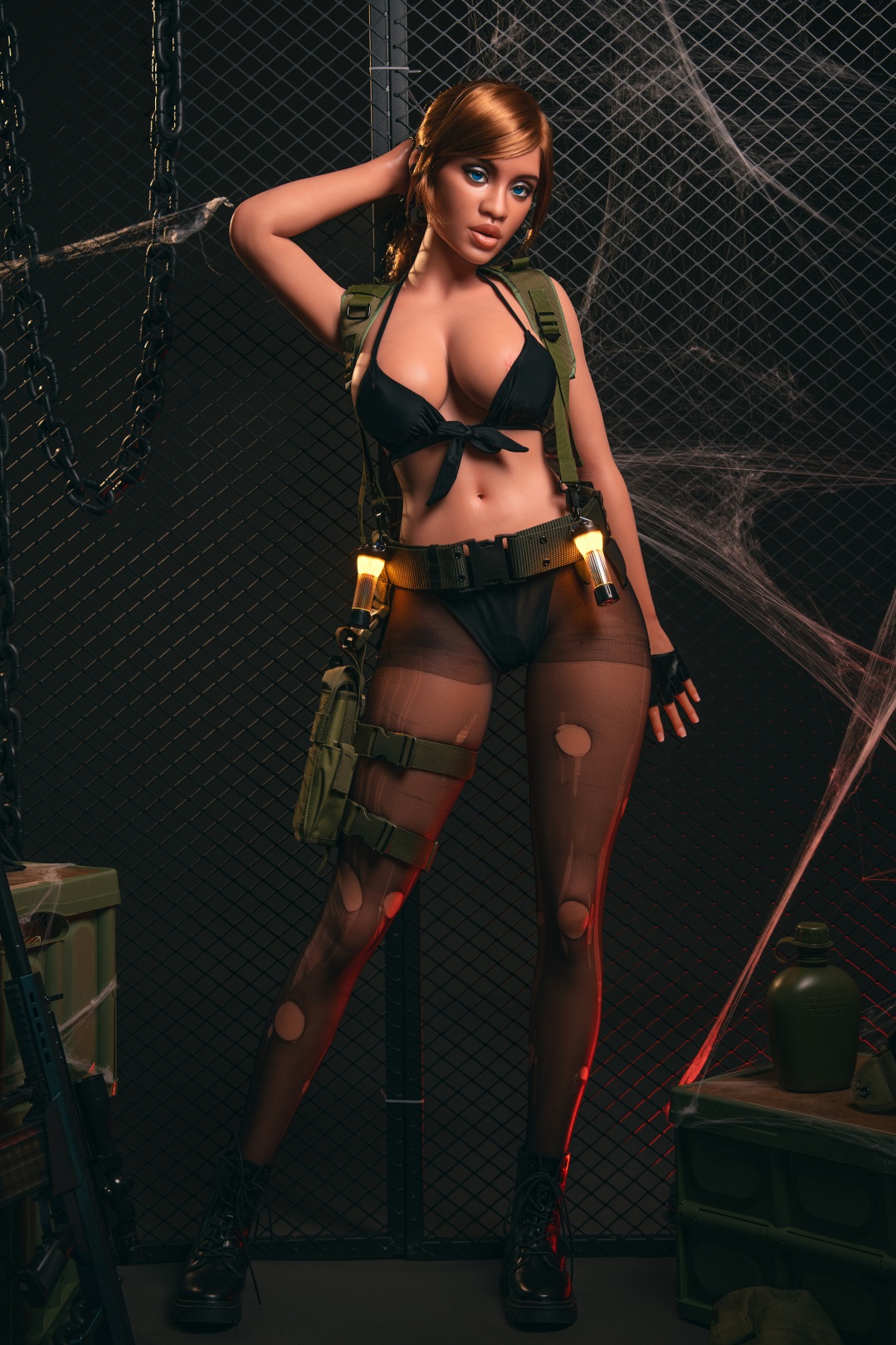 Dolores - Ultra Light 5ft 3/163cm D-cup Movable Jaw Silicone Sex Doll