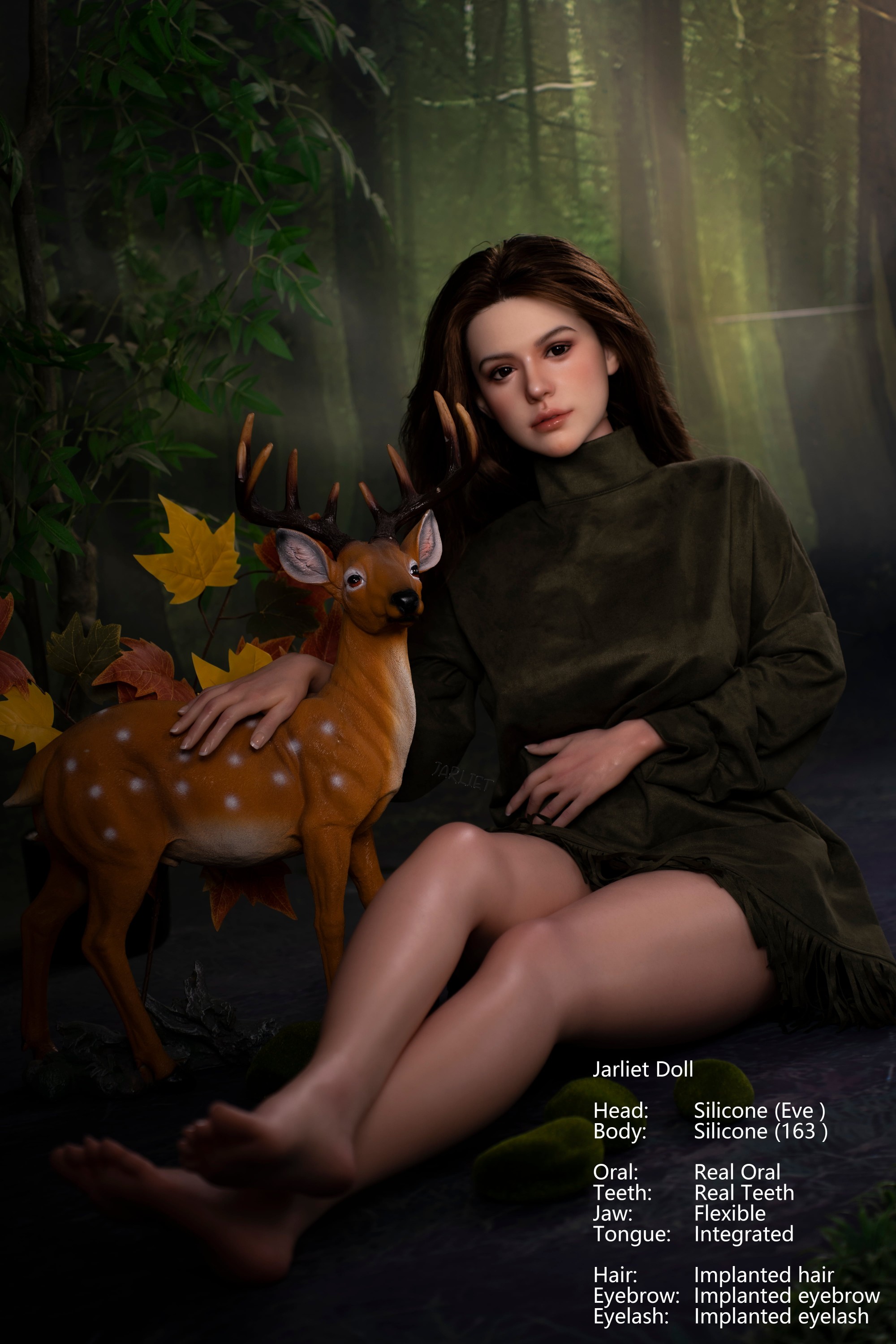 Jarliet | Eve -5ft 3/163cm Big Breasts ROS Head Full Silicone Sex Doll