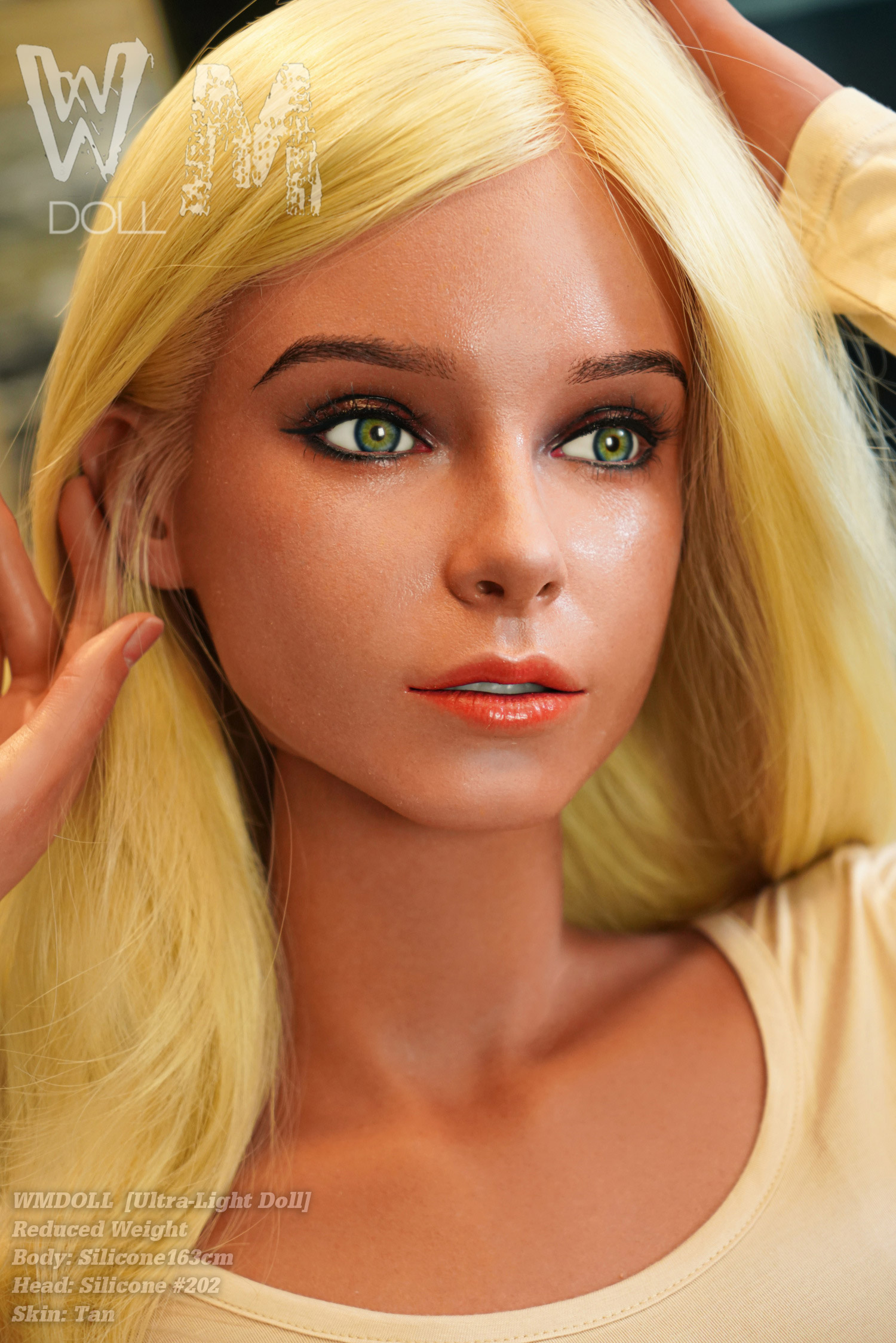 WM | Lillian2 - 5ft 4/163cm Slender Realistic Blonde Silicone Sex Doll
