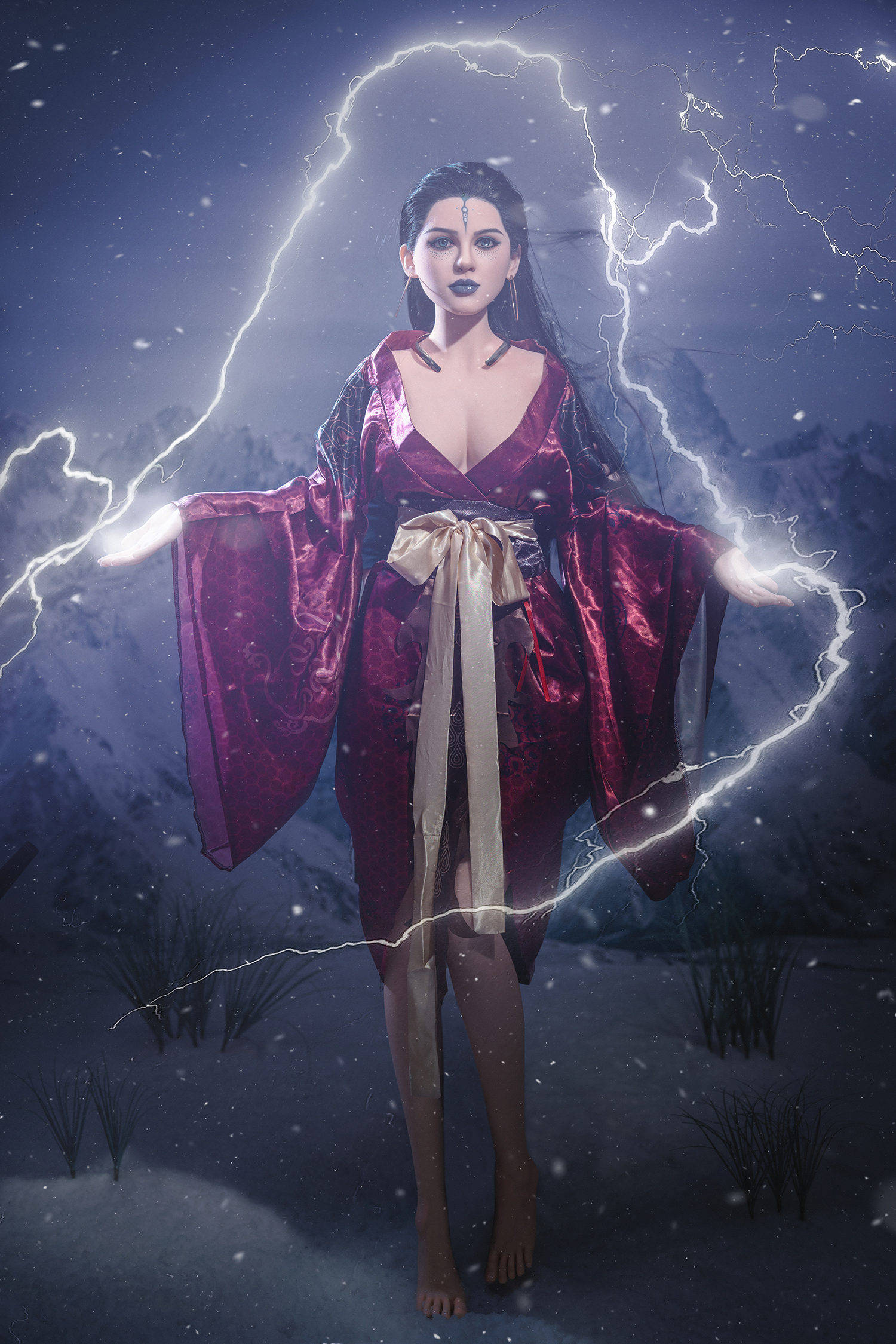 Baetra - 5ft 5(164cm) Full Silicone Asian mythology style Sex Doll