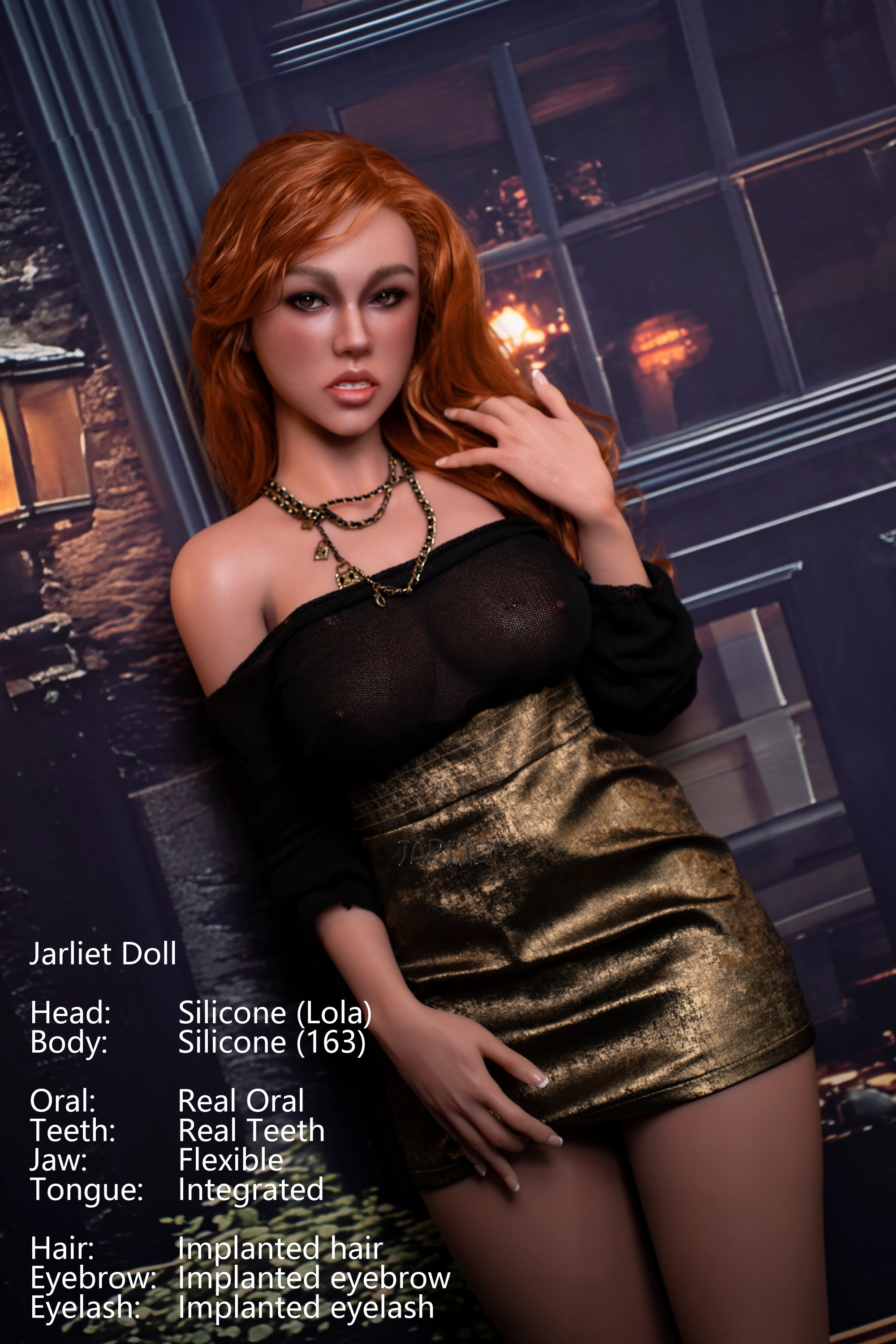 Jarliet | Lola - 5ft 3/163cm Realistic ROS Head Full Silicone Sex Doll