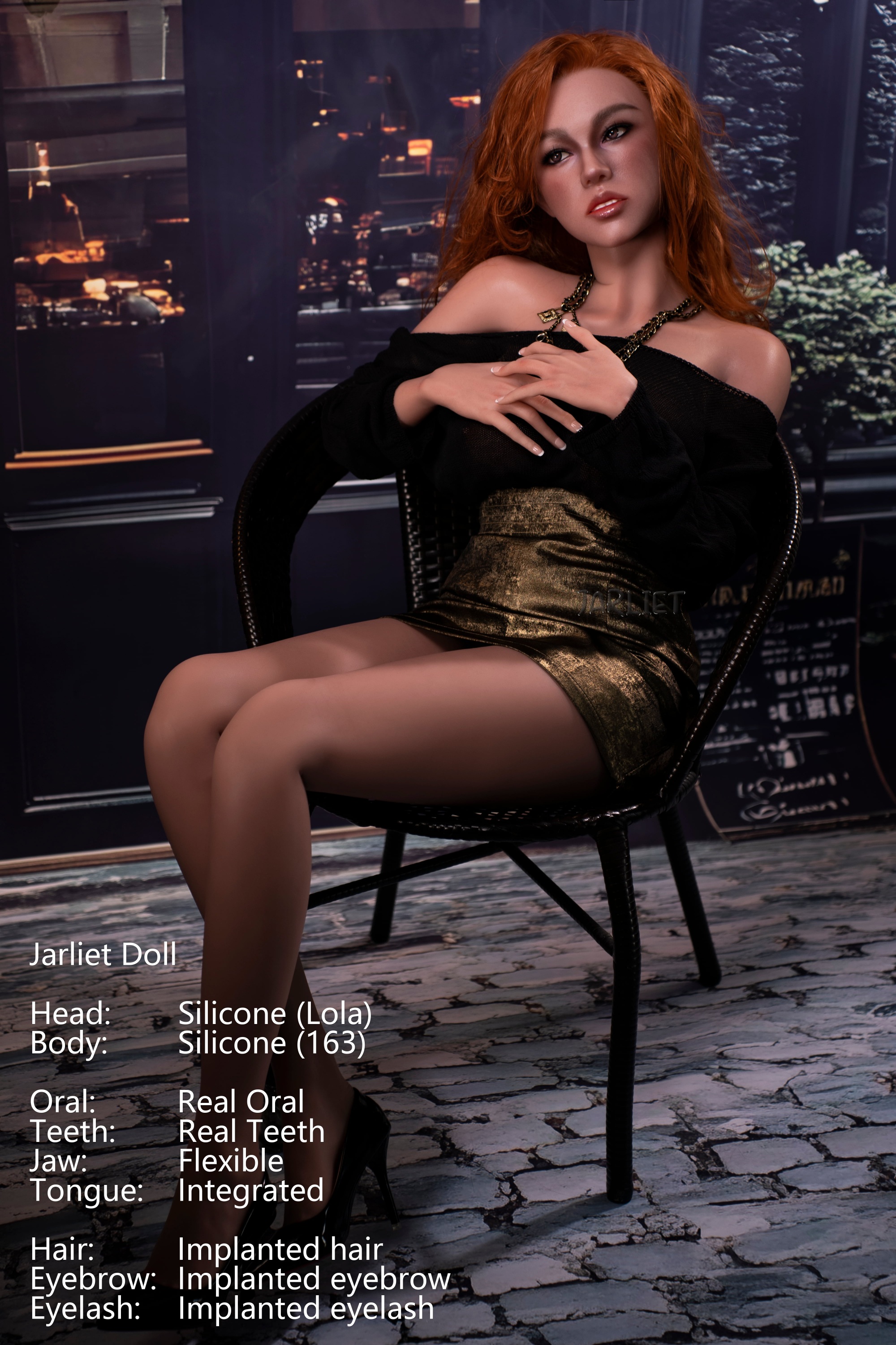 Jarliet | Lola - 5ft 3/163cm Realistic ROS Head Full Silicone Sex Doll
