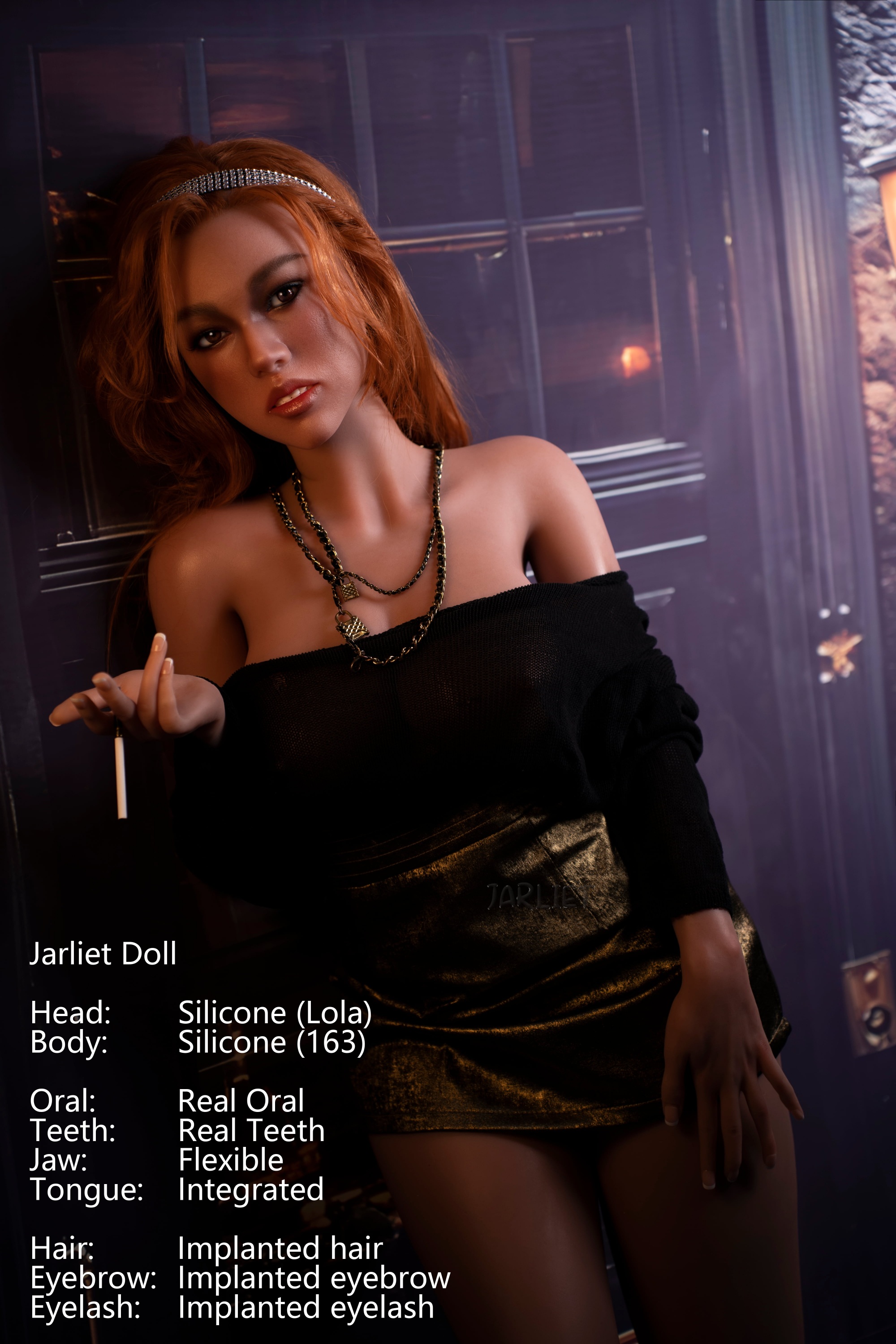 Jarliet | Lola - 5ft 3/163cm Realistic ROS Head Full Silicone Sex Doll