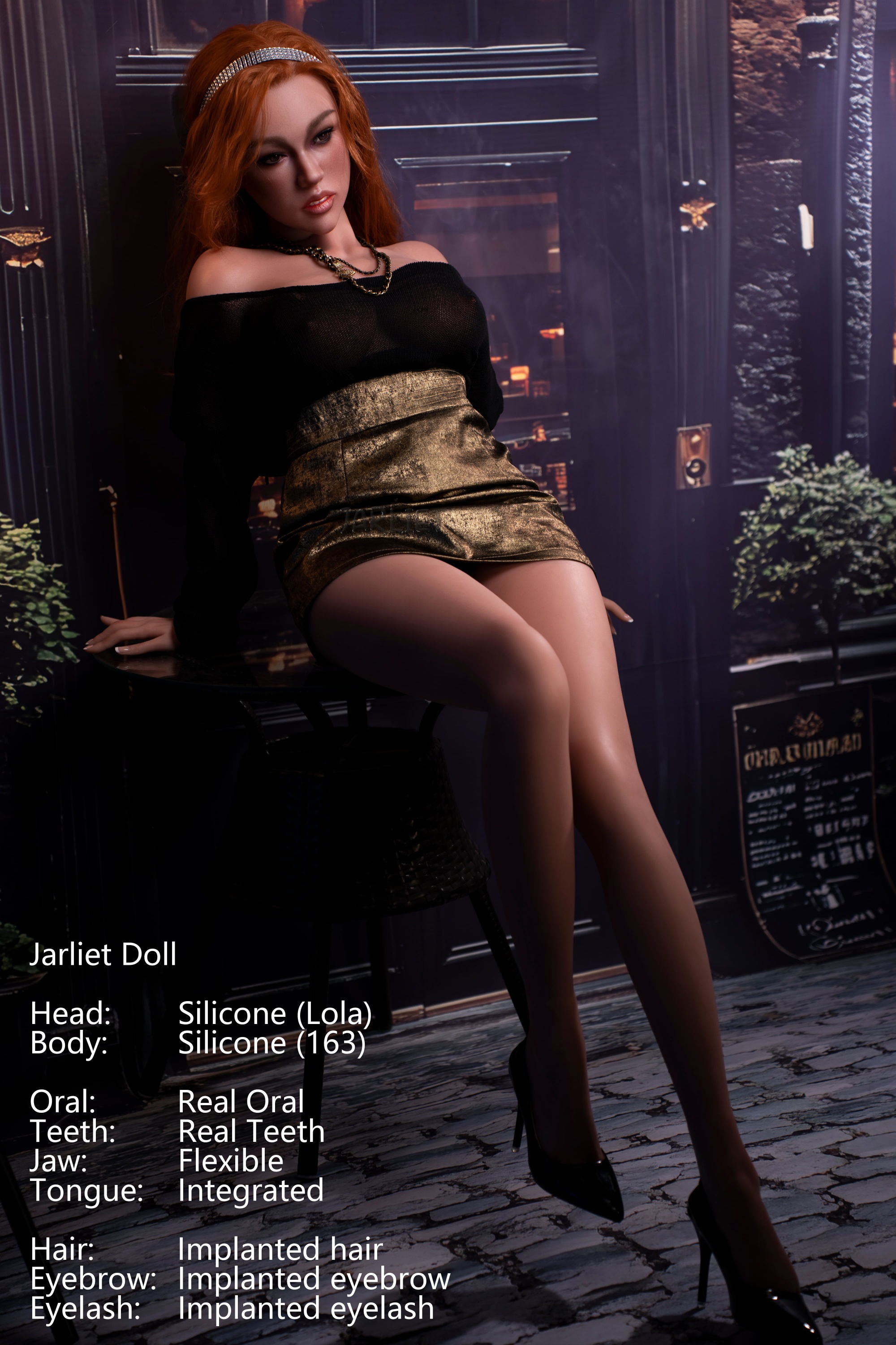 Jarliet | Lola - 5ft 3/163cm Realistic ROS Head Full Silicone Sex Doll