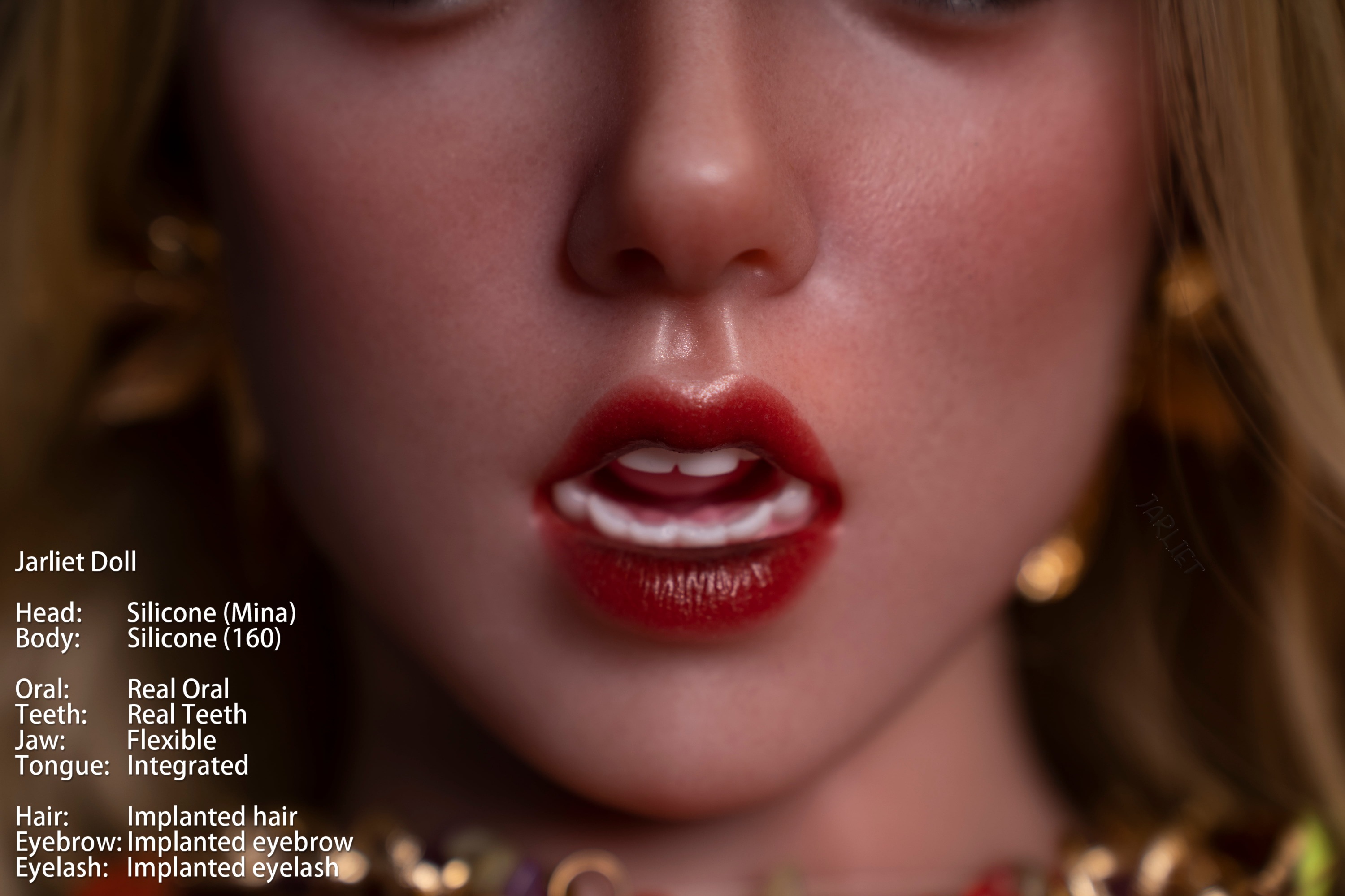 Jarliet | Mina -5ft 3/160cm Realistic ROS Head Full Silicone Asian Sex Doll