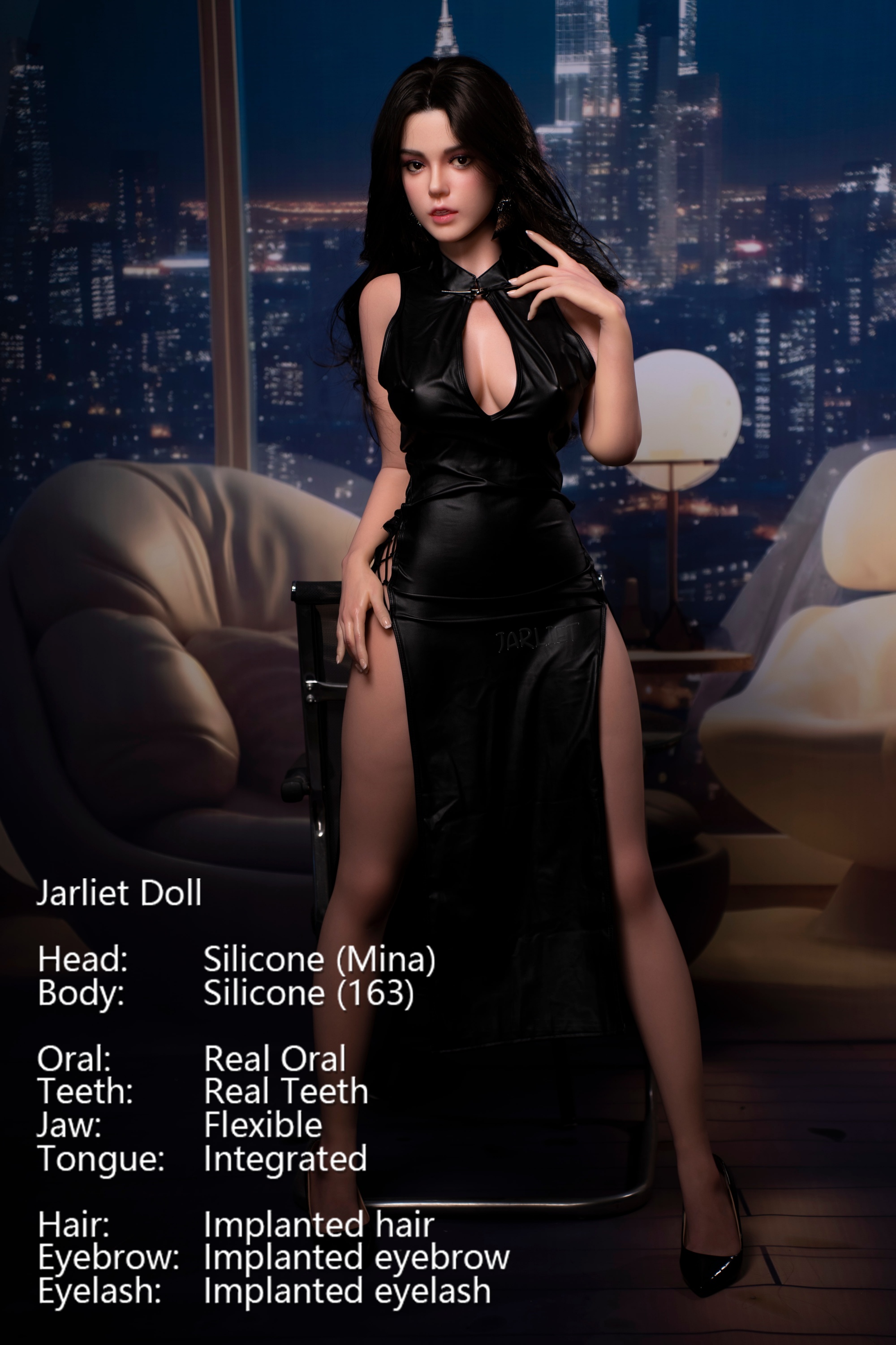 Jarliet | Mina -5ft 3/163cm Realistic ROS Head Full Silicone Asian Sex Doll