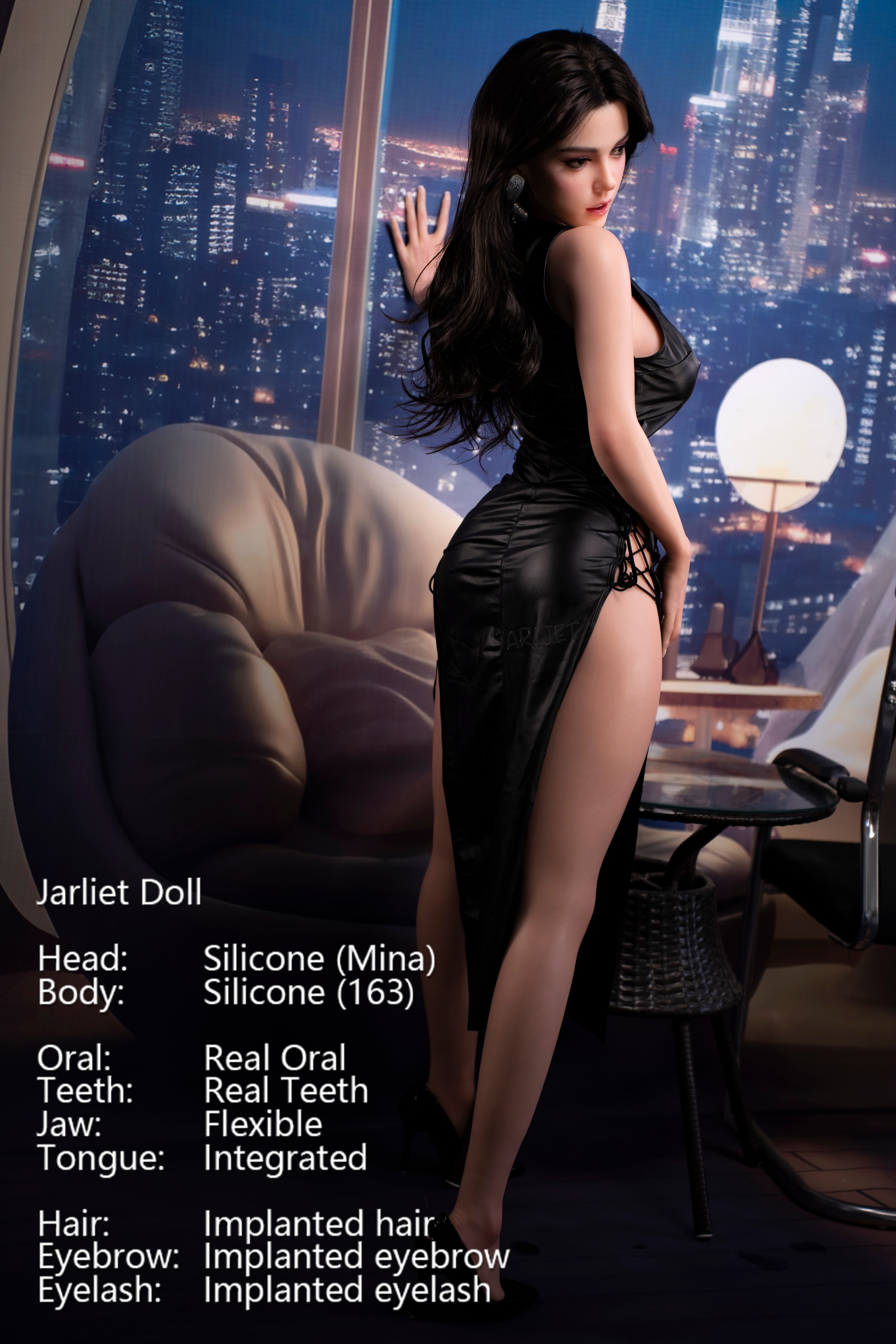 Jarliet | Mina -5ft 3/163cm Realistic ROS Head Full Silicone Asian Sex Doll