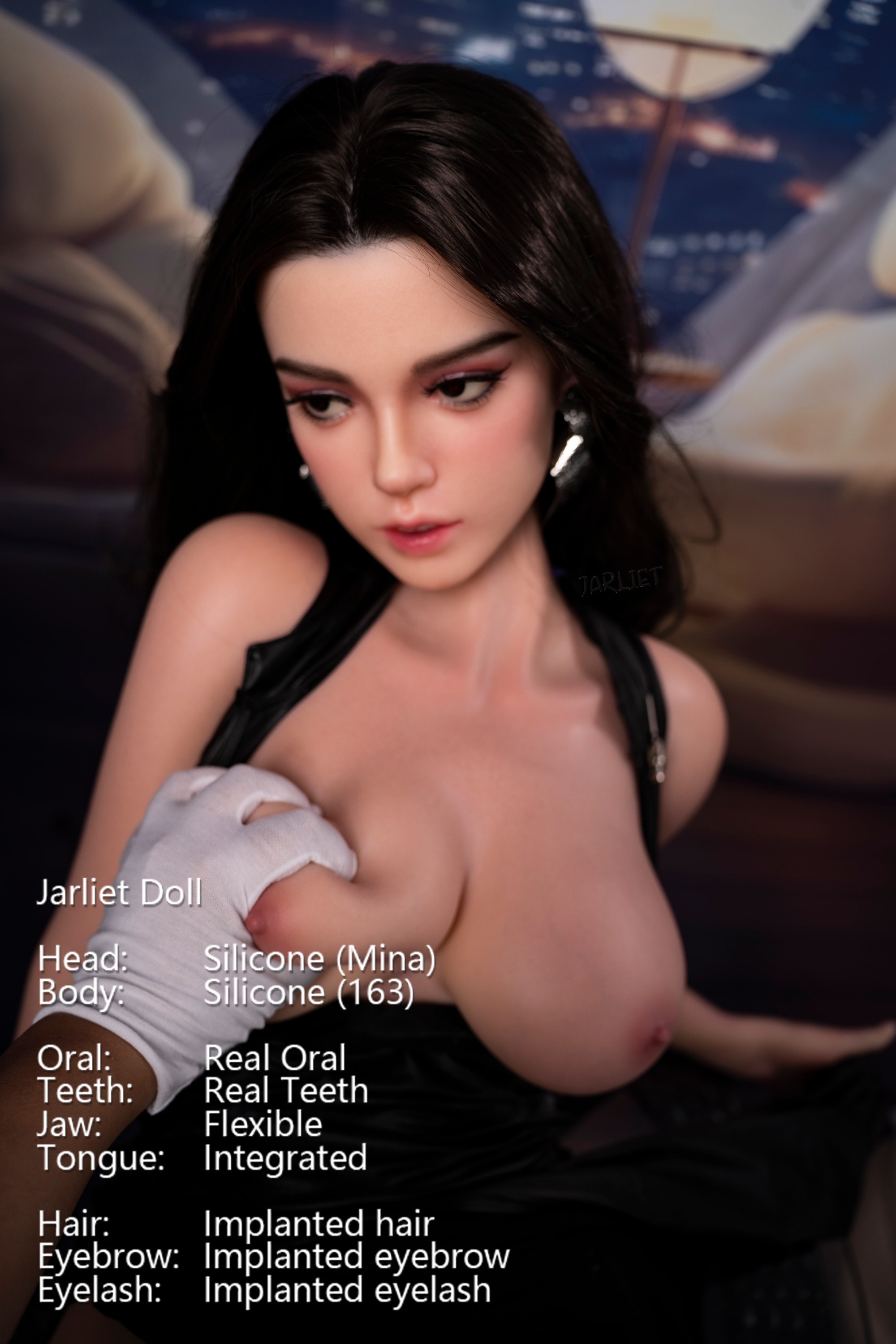 Jarliet | Mina -5ft 3/163cm Realistic ROS Head Full Silicone Asian Sex Doll