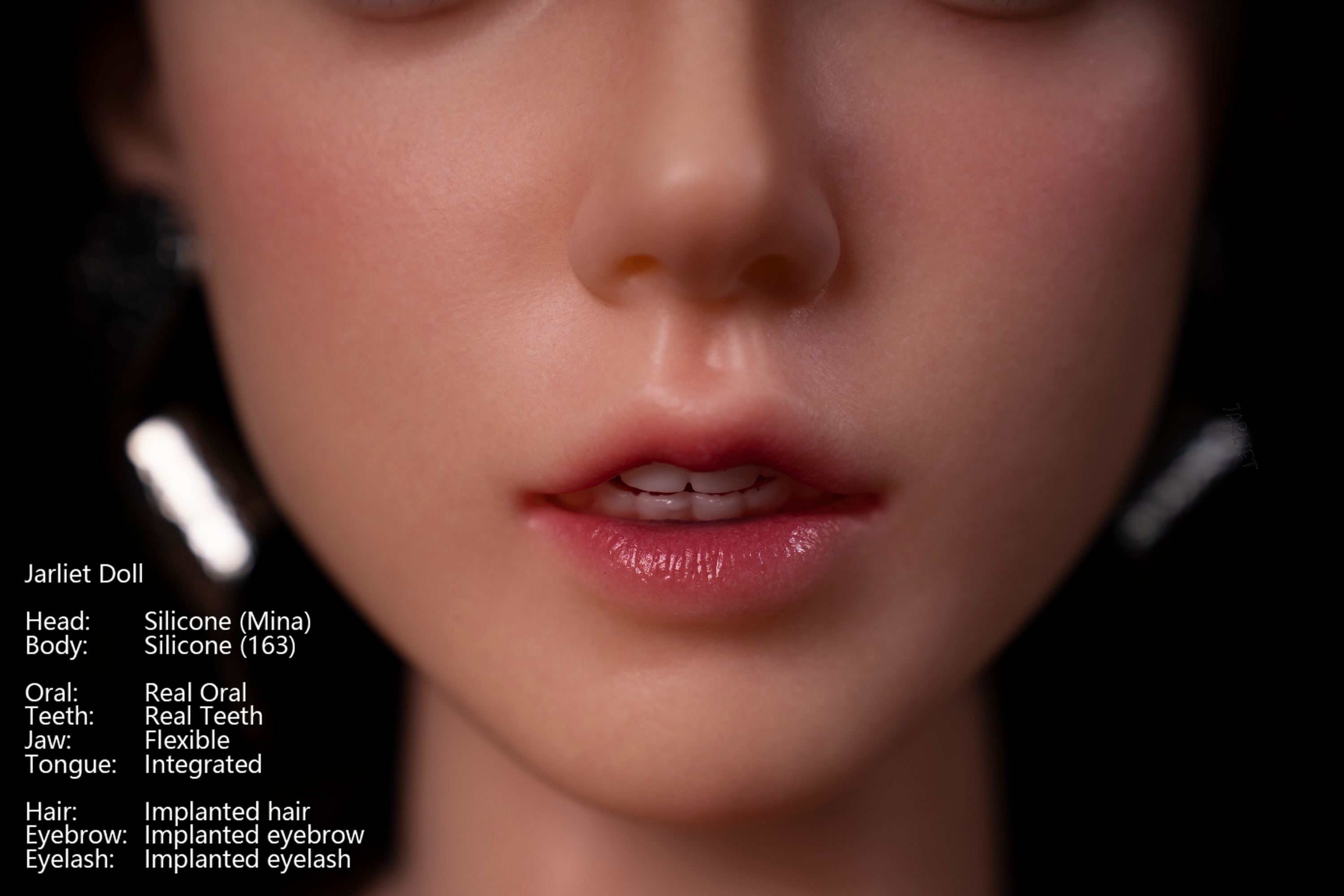 Jarliet | Mina -5ft 3/163cm Realistic ROS Head Full Silicone Asian Sex Doll