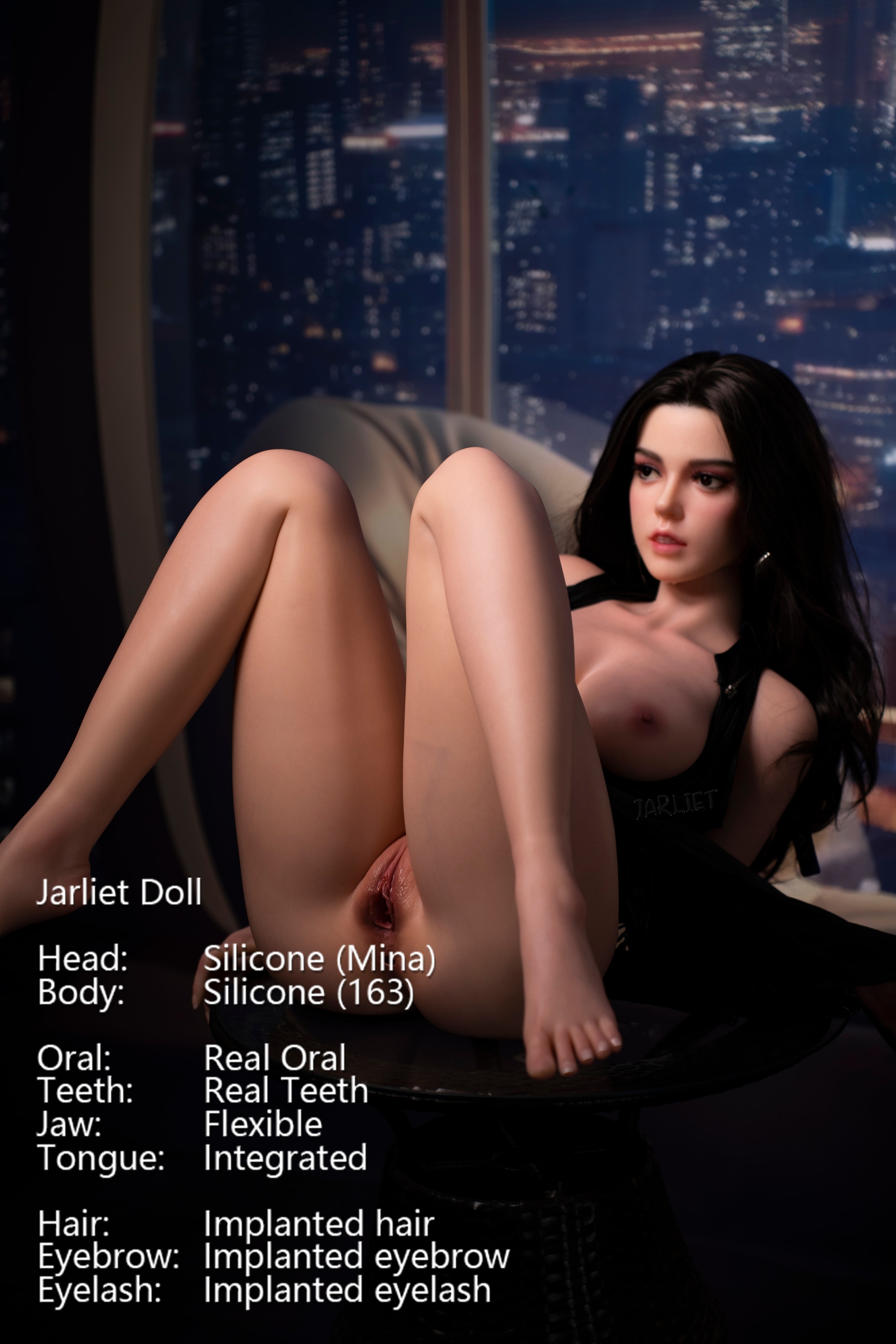 Jarliet | Mina -5ft 3/163cm Realistic ROS Head Full Silicone Asian Sex Doll