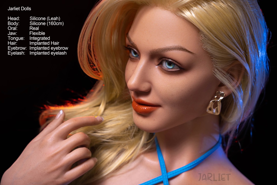 Jarliet丨Leah -5ft 2/160cm Movable Jaw Skinny Silicone Sex Doll-Honeylovedoll