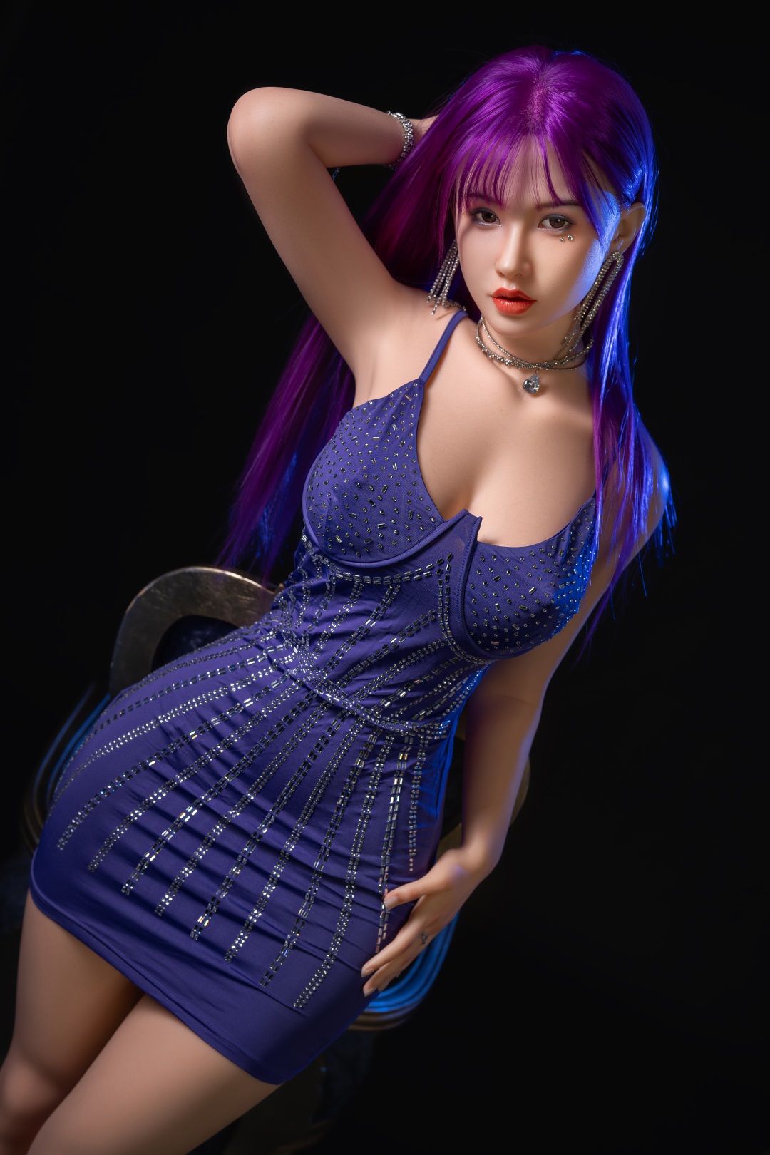 Orange In丨Liz-5ft 5/165cm Movable Jaw Silicone Sex Doll
