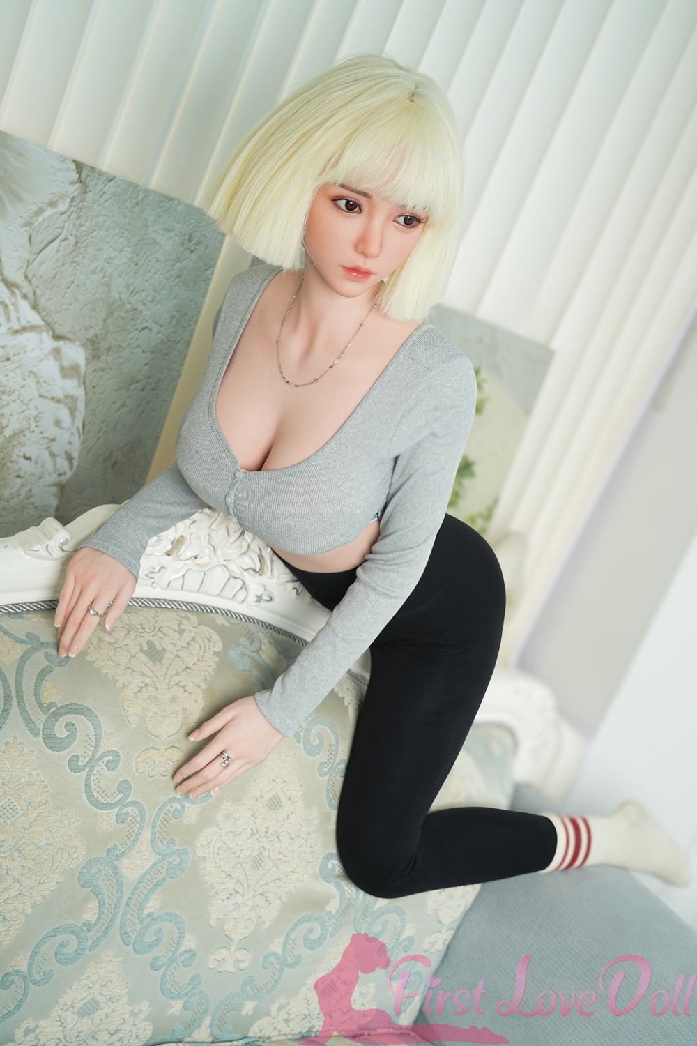 JX Doll | White- (3 Sizes) European Style D-Cup Silicone Head Sex Doll