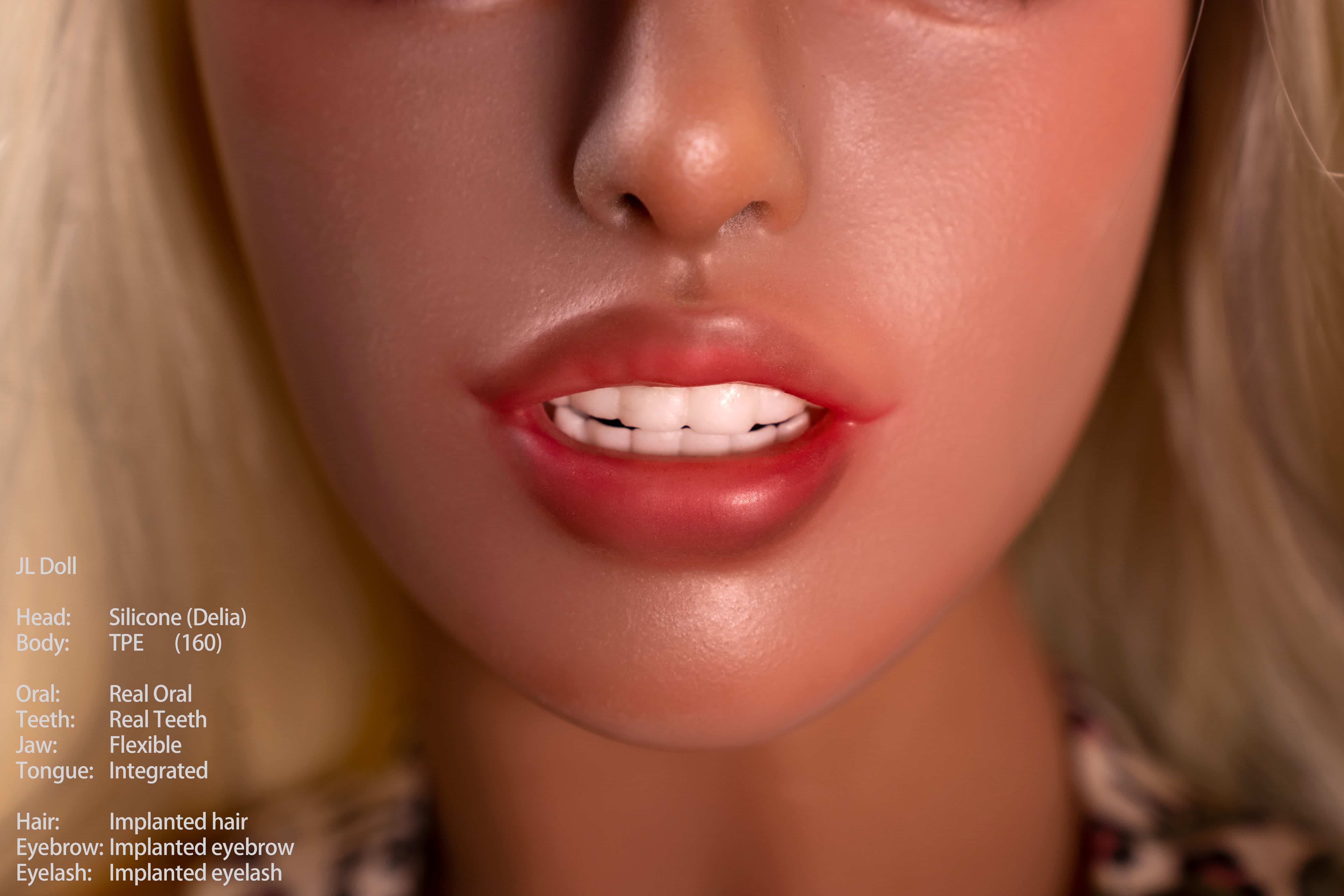 Jarliet | Delia -5ft 2/160cm Light Tan Silicone Head Sex Doll(In Stock EU)