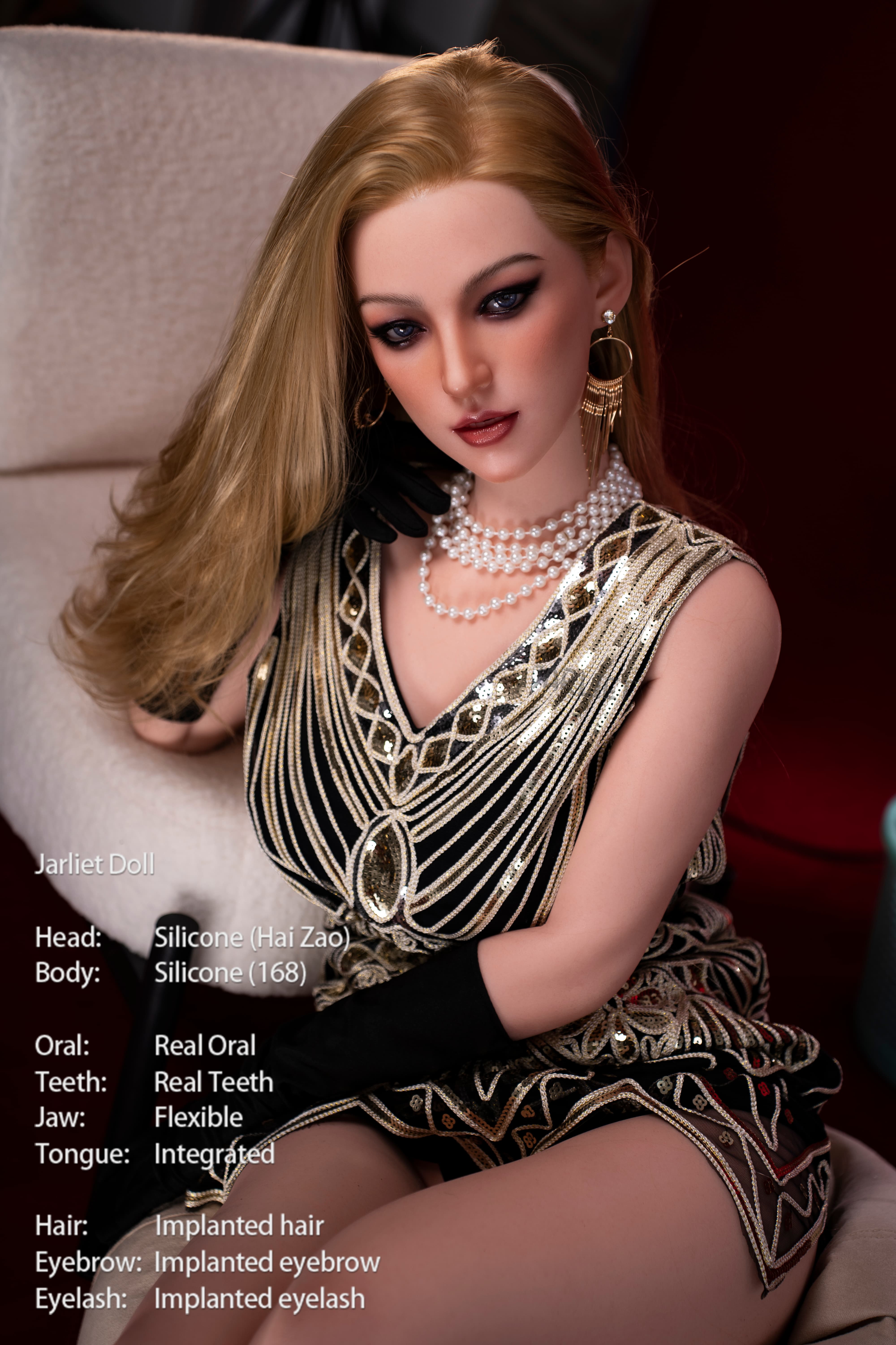 Jarliet | Haizao -5ft 6/168cm D-Cup Realistic ROS Head Full Silicone Sex Doll