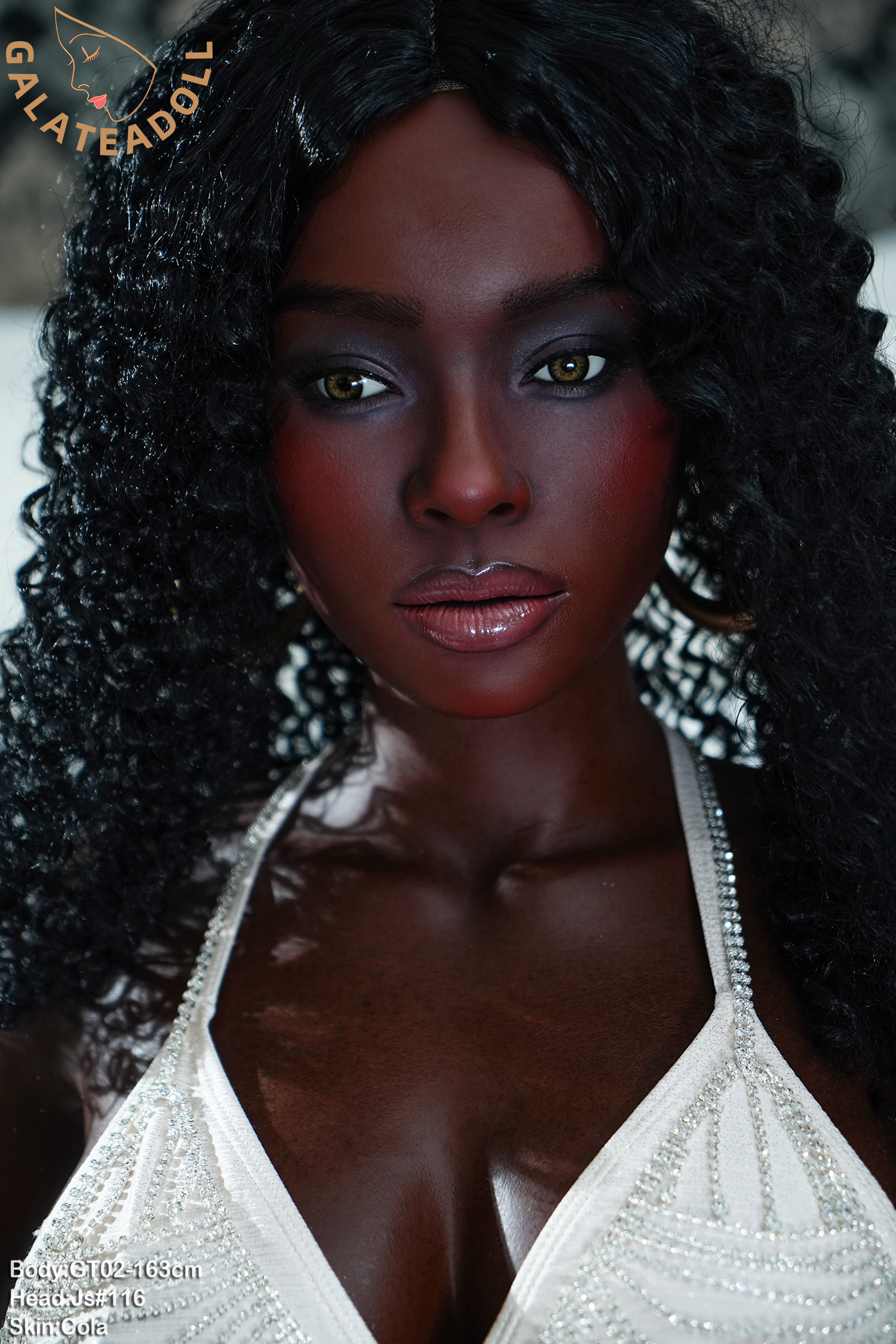 GT DOLL | Odette-163cm(5ft4) ROS Full Silicone Medium Breast Black Sex Doll