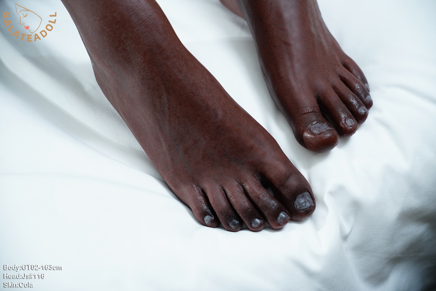 GT DOLL | Odette-163cm(5ft4) ROS Full Silicone Medium Breast Black Sex Doll