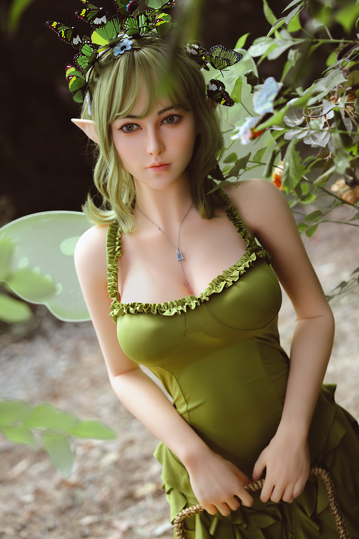 Bellamy- 160cm (5ft3) Medium Breast Elf Lifelike Silicone Head Sex Doll