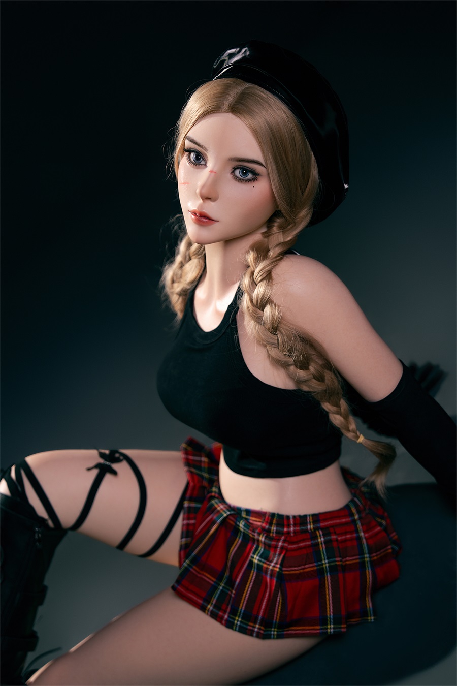 Lydia - 5ft 5/164cm Blonde Braided Silicone Sex Doll