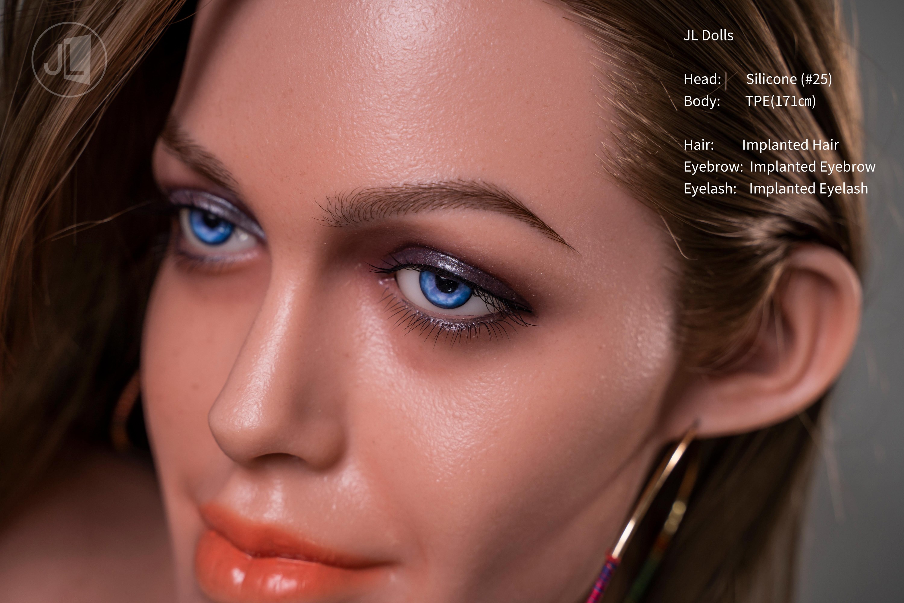 Jarliet | Gina -5ft 7/171cm Silicone Head BBW Sex Doll (In Stock US)