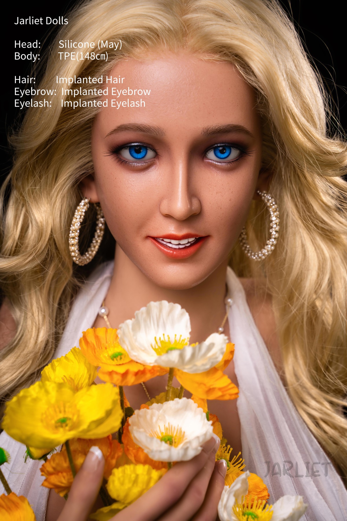 Jarliet | May -4ft 10/148cm Silicone head Sex Doll