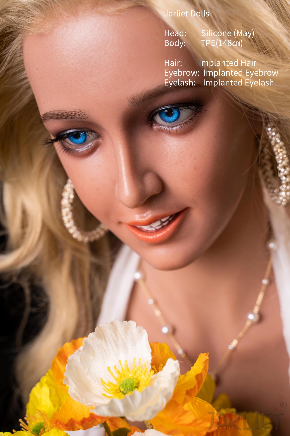 Jarliet | May -4ft 10/148cm Silicone head Sex Doll